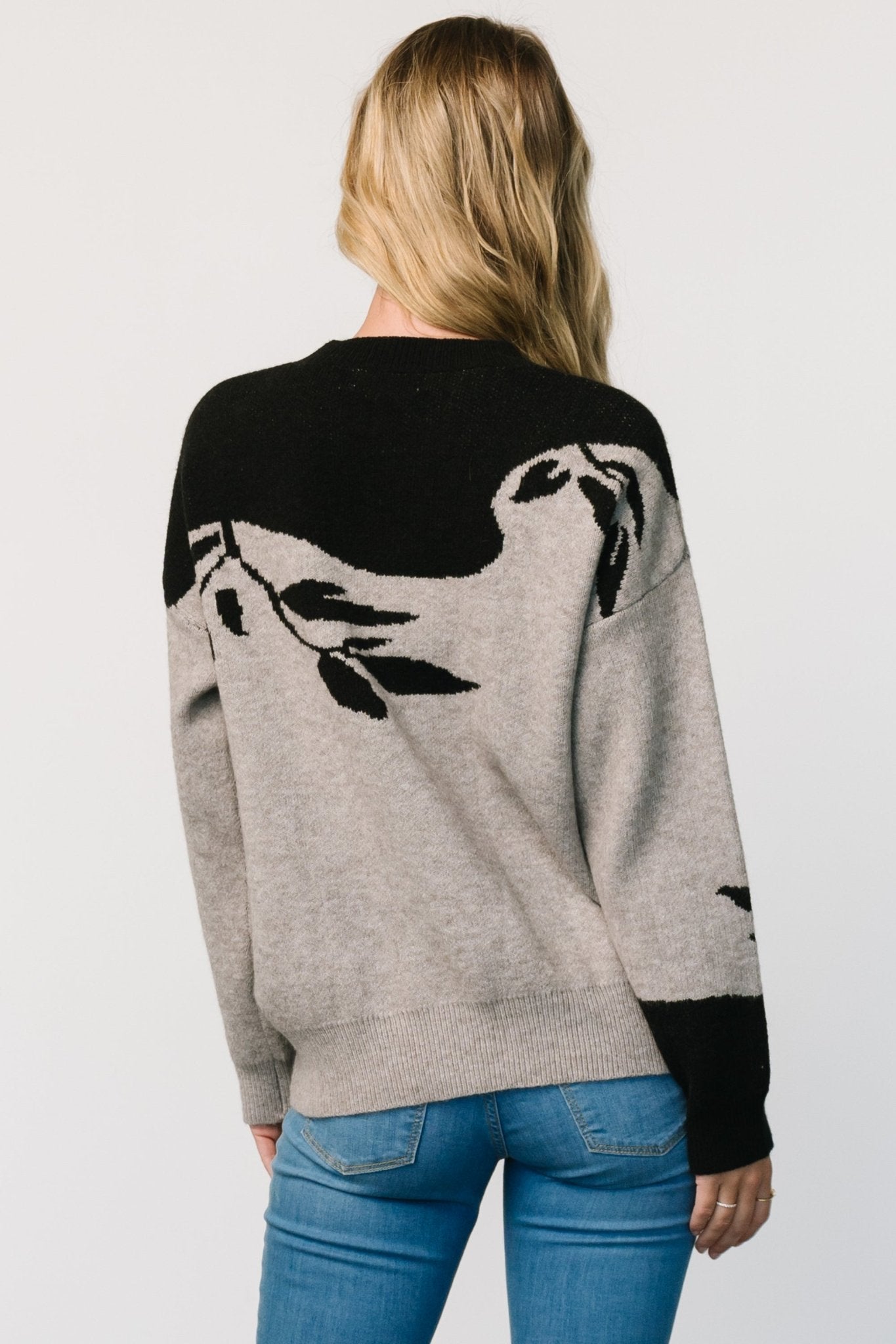 Teresa Sweater | Gray + Black Outlet Amazon