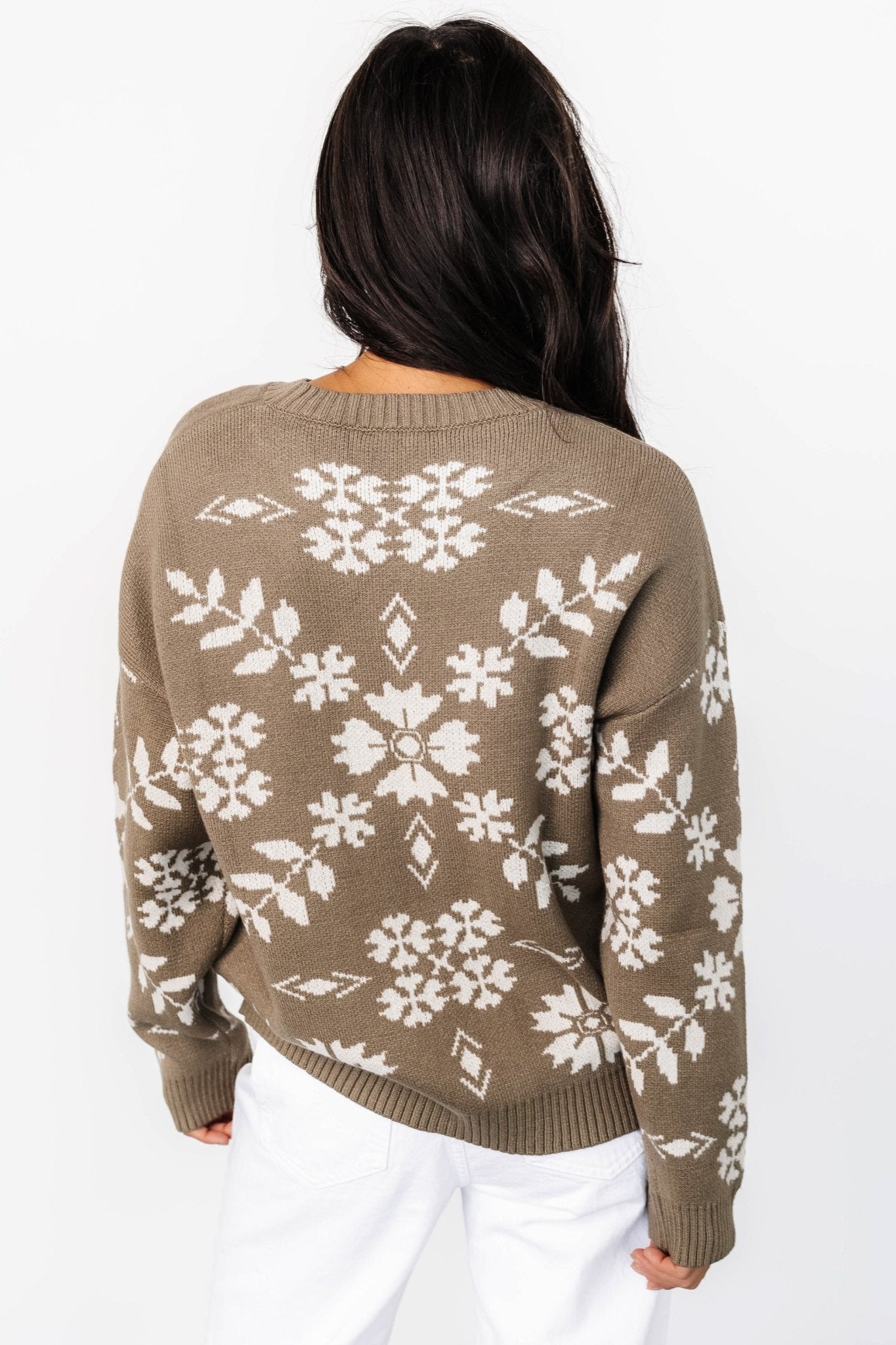 Elsa Sweater | Olive + Off White Official Site