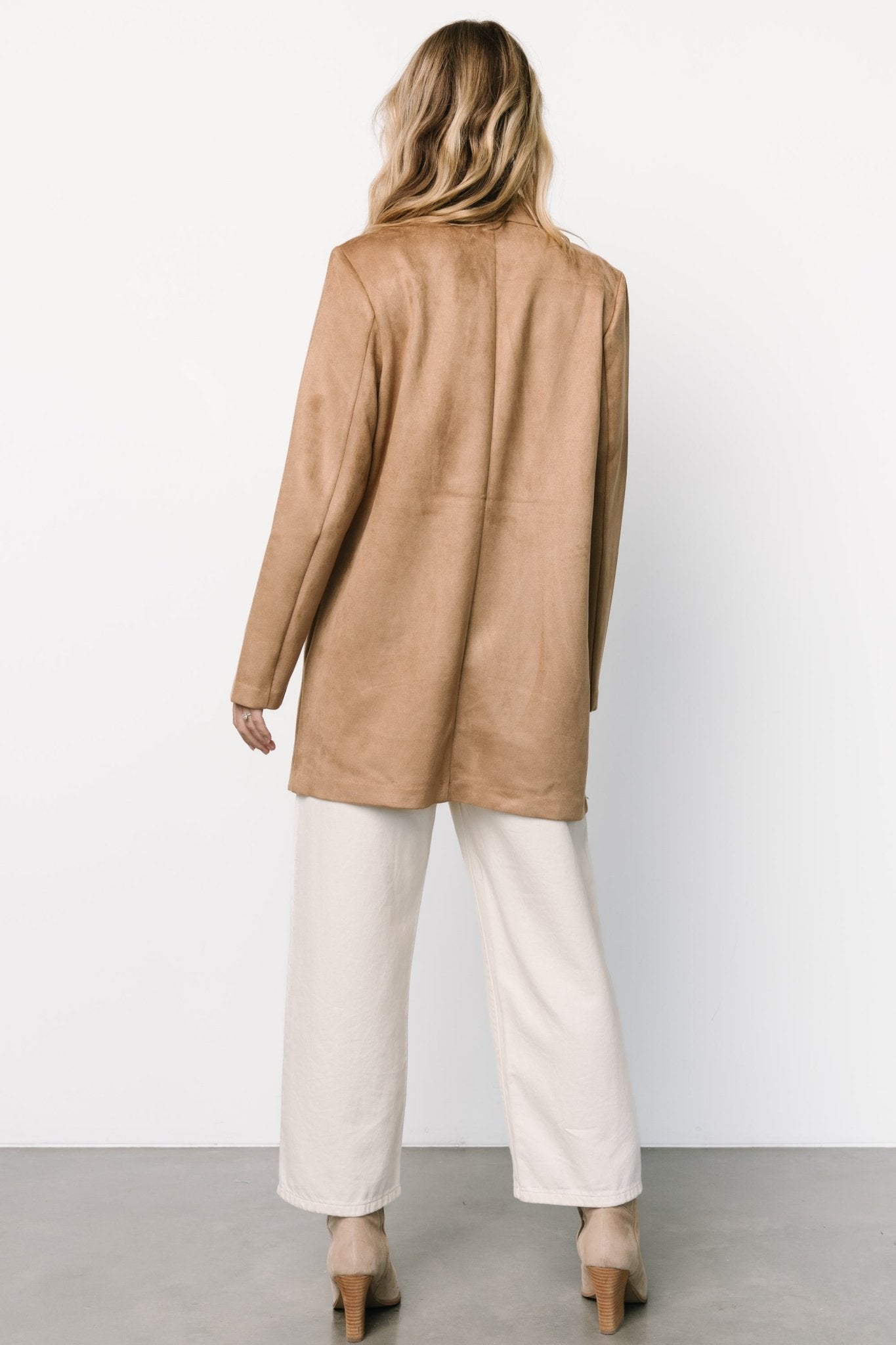 Queenie Faux Suede Jacket | Camel From China For Sale