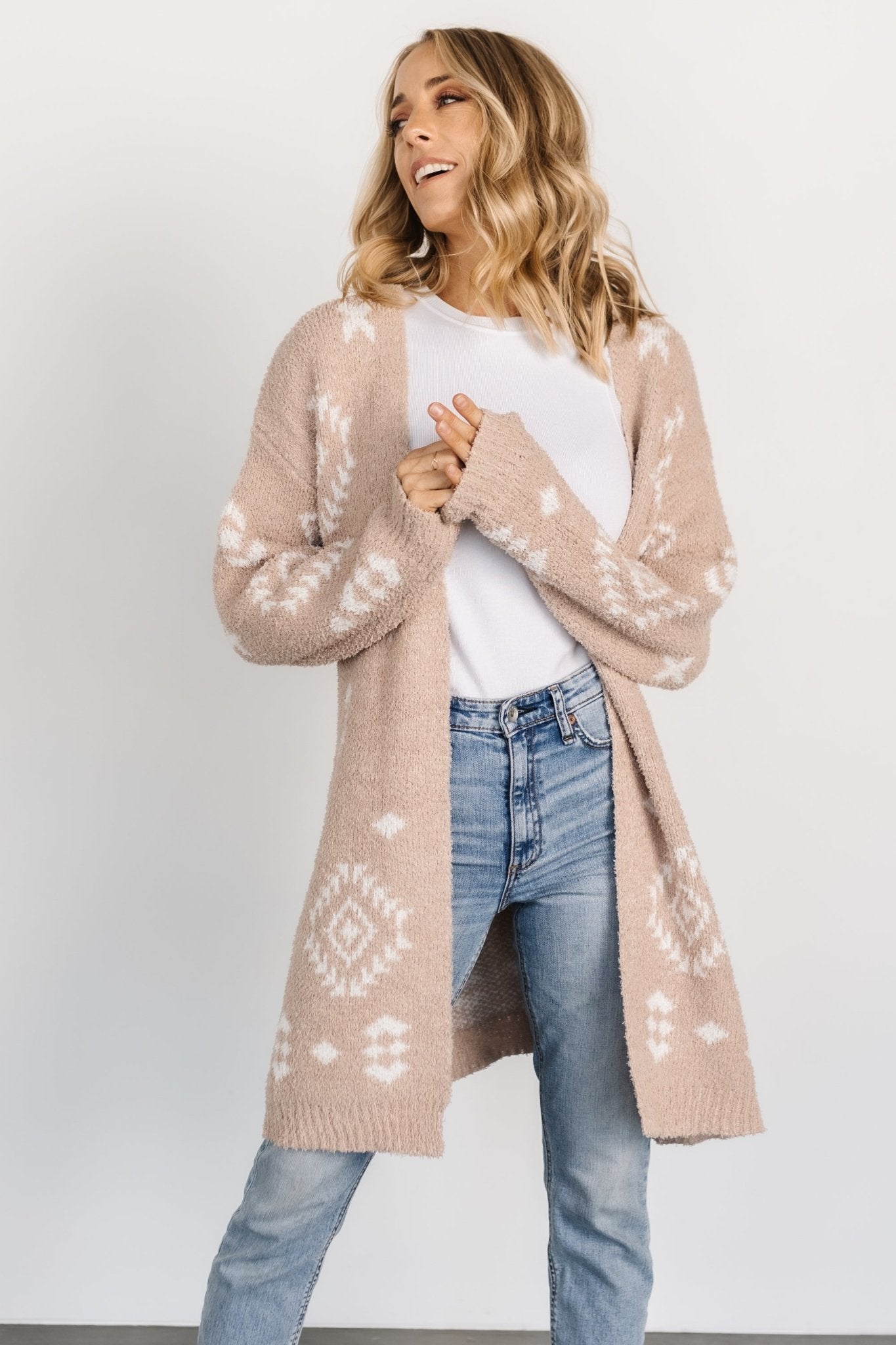 Missoula Oversized Cardigan | Sand + Off White Cheap Purchase