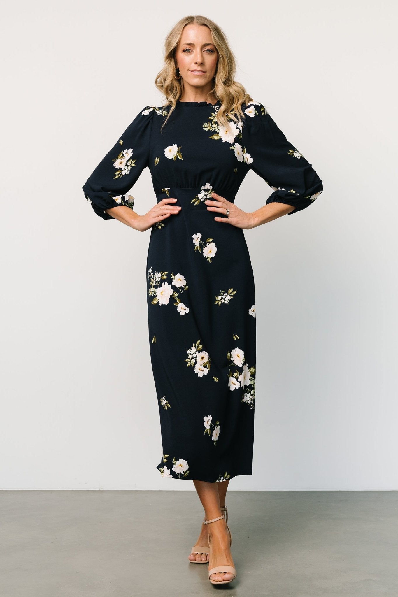 Karalie Maxi Dress | Navy Floral Outlet Locations