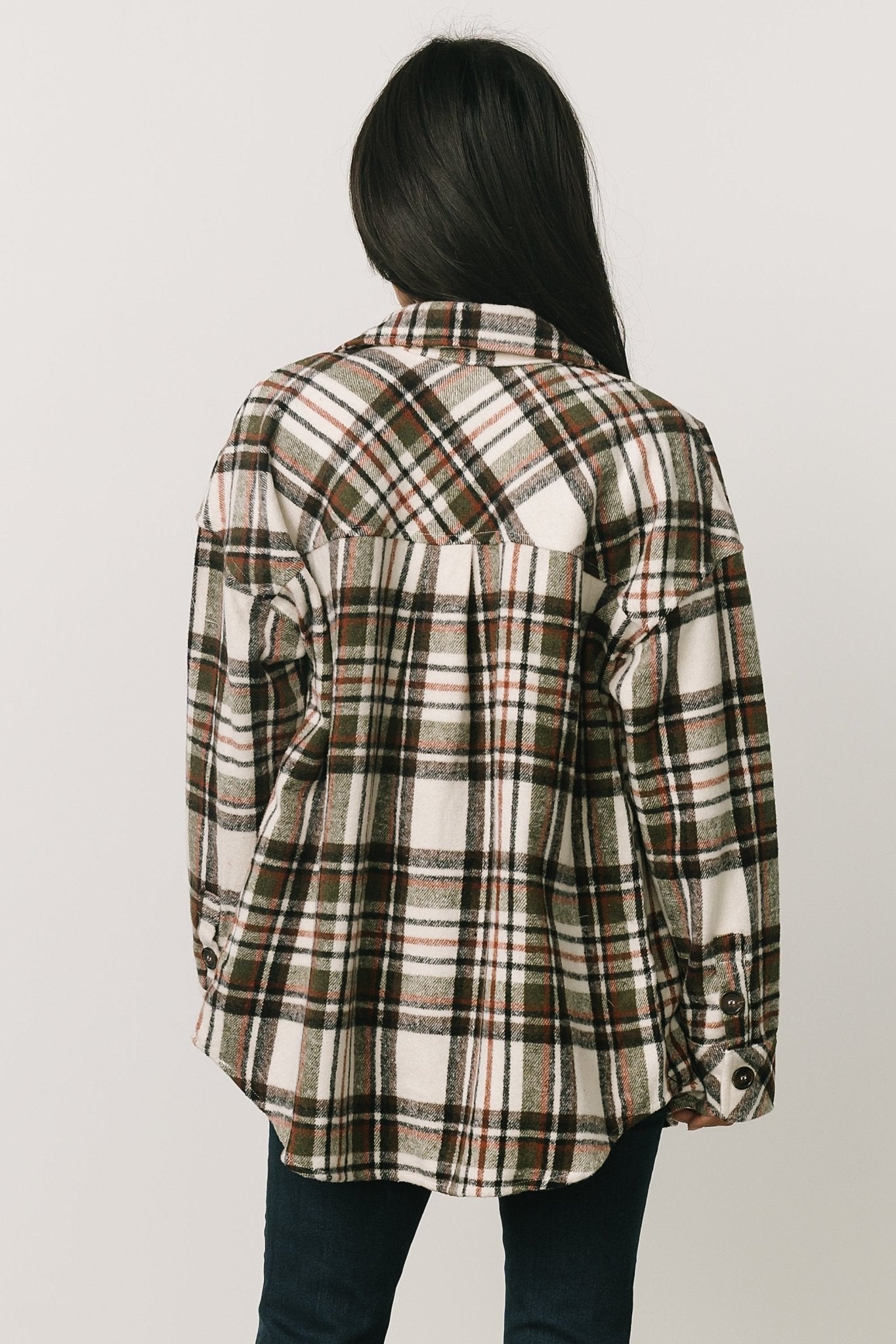 Polson Plaid Shacket | Ivory Multi Release Dates Authentic