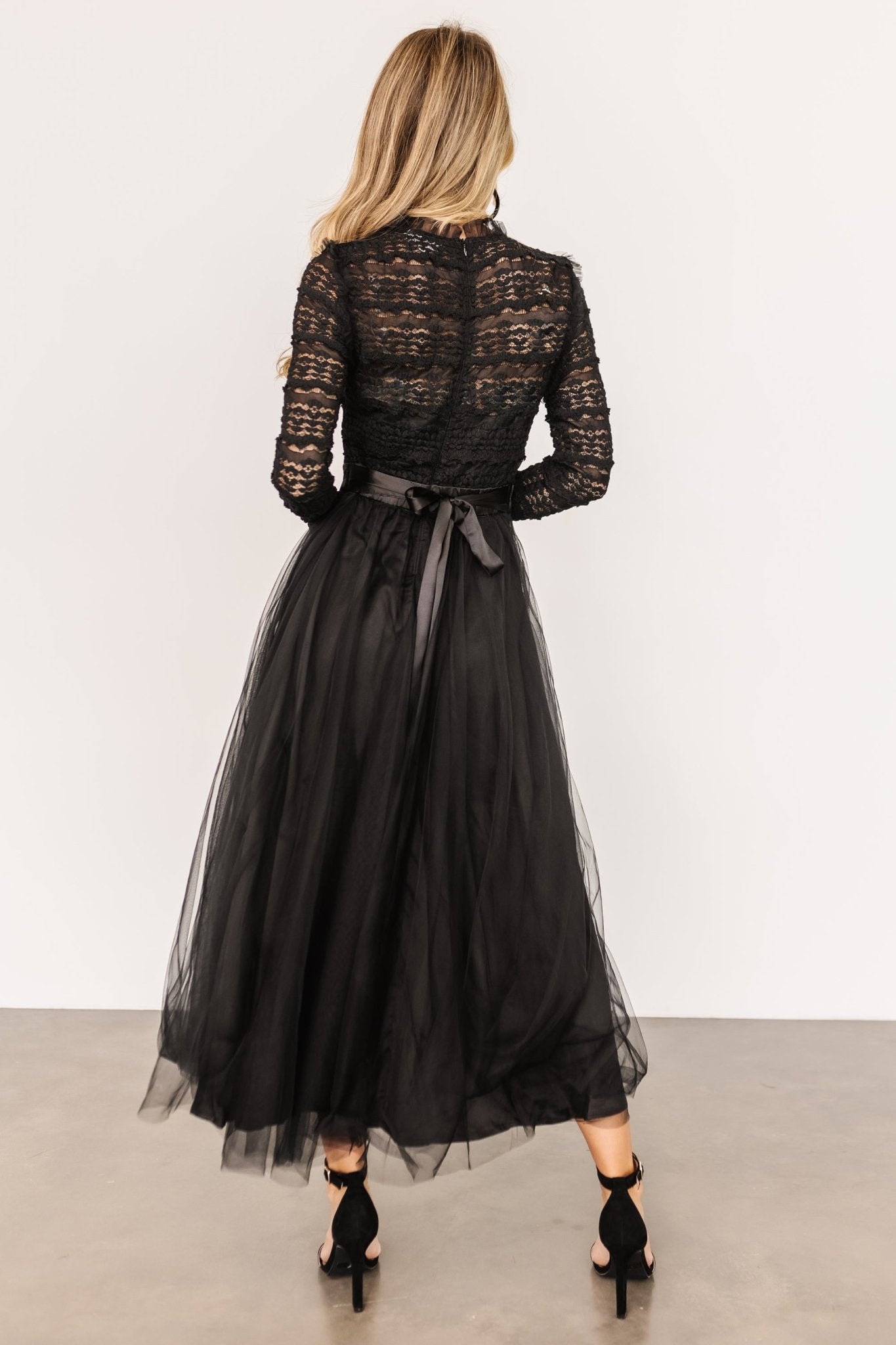 Lonnie Tulle Dress | Black Discount For Sale