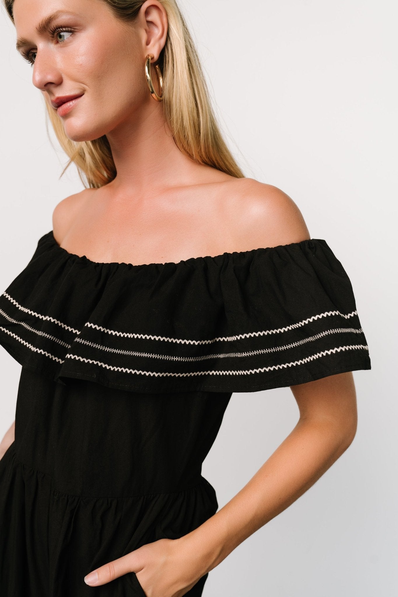 Reyna Off Shoulder Jumpsuit | Black Buy Cheap Official Site