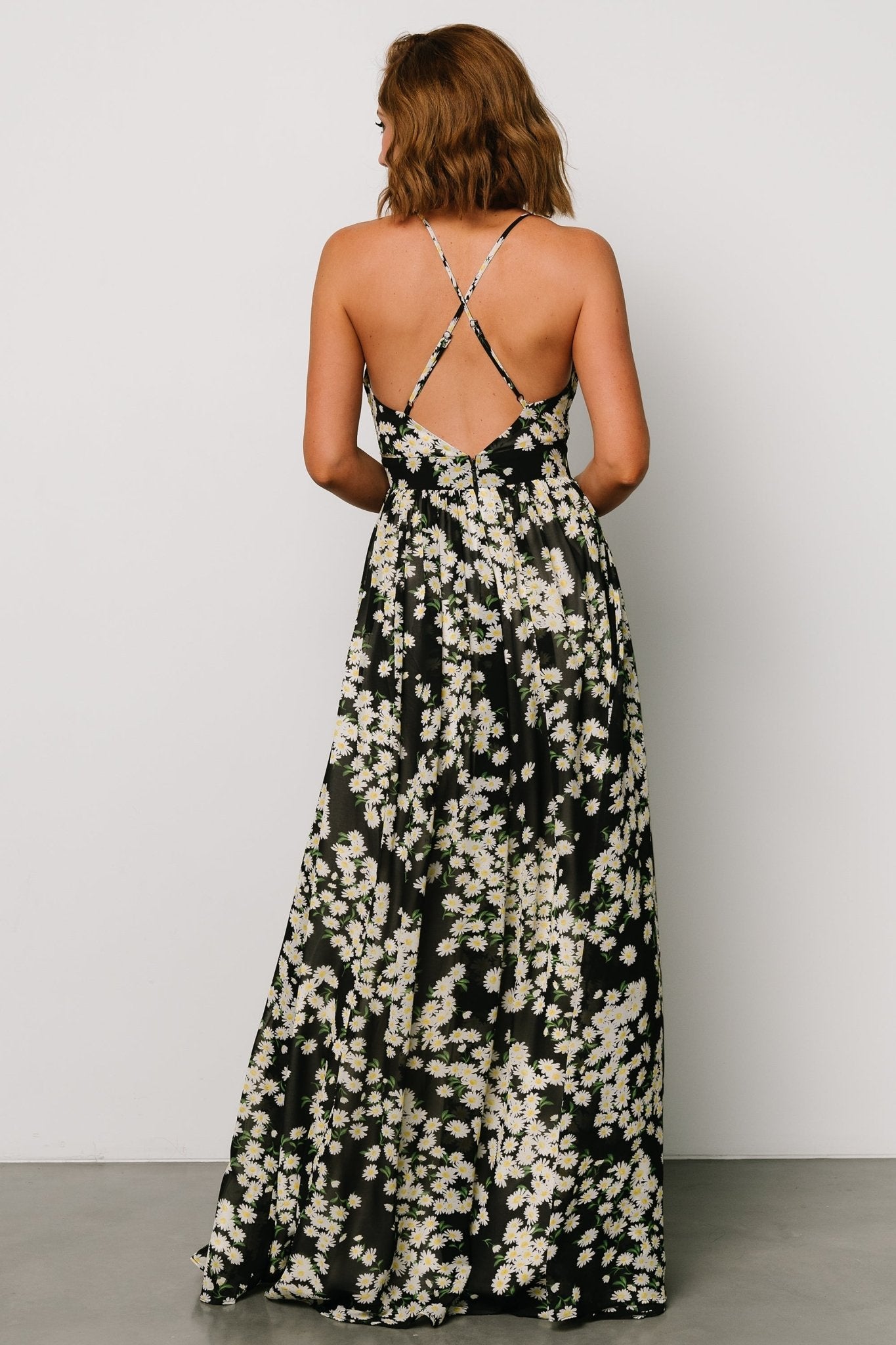 Brylee Maxi Dress | Black Flower Print Outlet Cheap Online