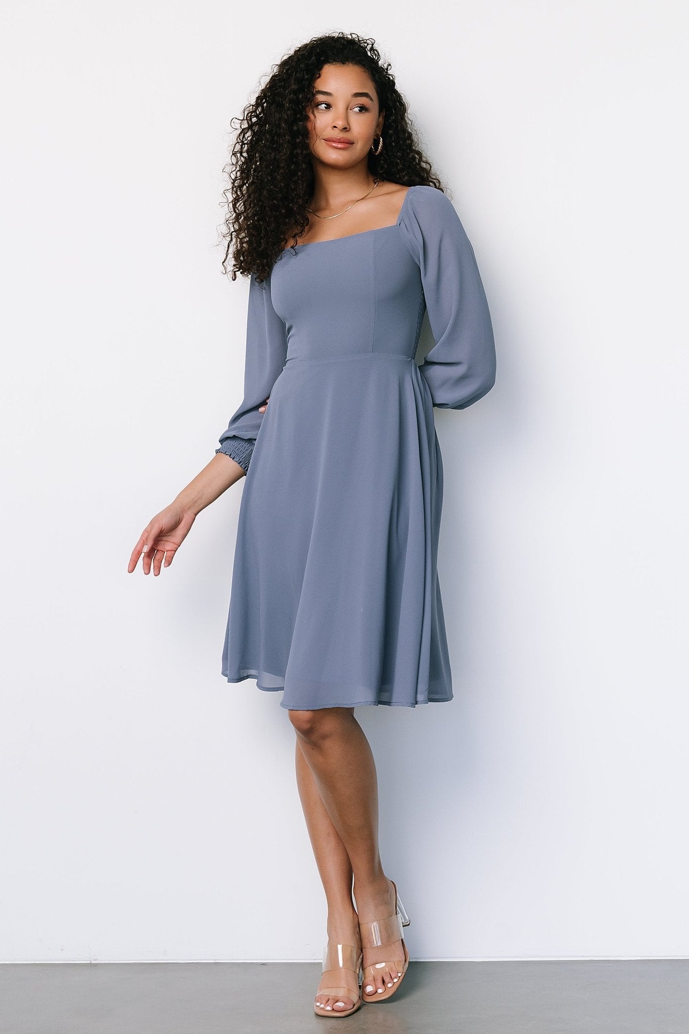 Elise Short Dress | Whisper Blue Cheap Low Cost