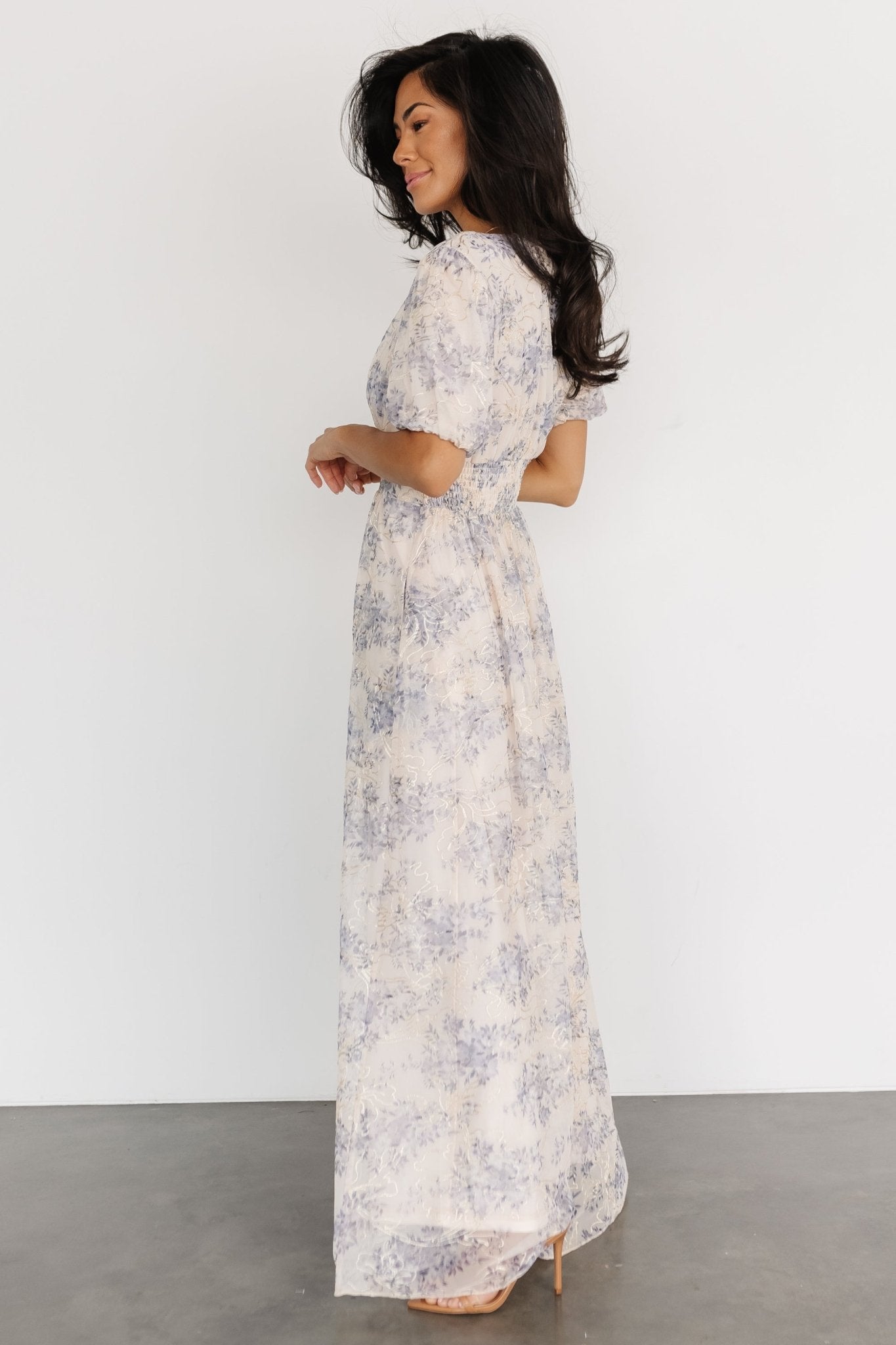 Ardley Maxi Dress | Cream + Blue Cheap Newest