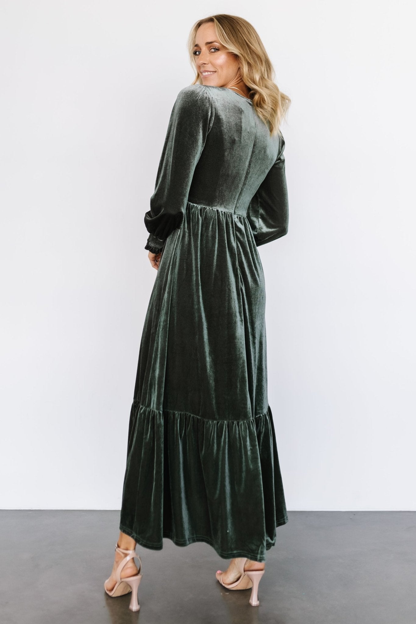 Ingrid Velvet Maxi Dress | Eucalyptus Many Kinds Of Cheap Online