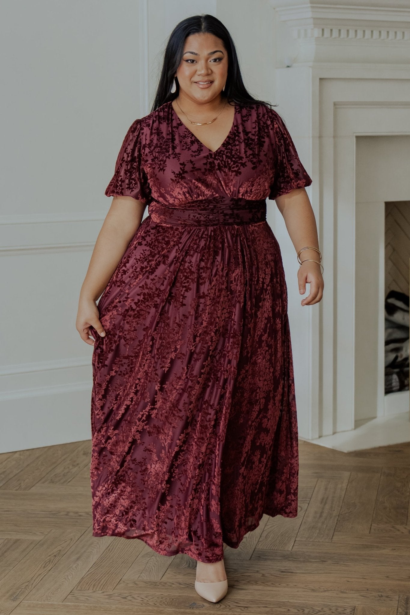 Leslie Velvet Maxi Dress | Mulberry Cheap Sale 2025 New