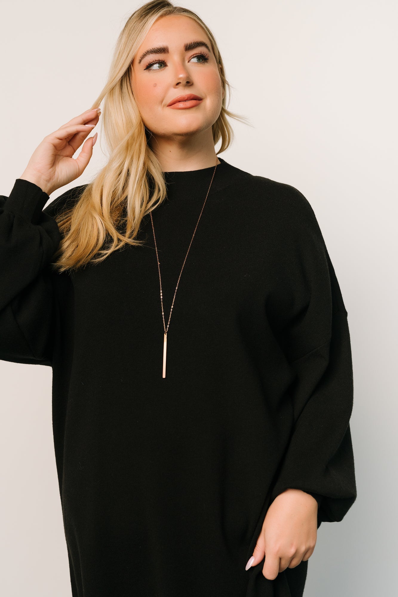 Jennings Sweater Dress | Black Outlet Clearance Store