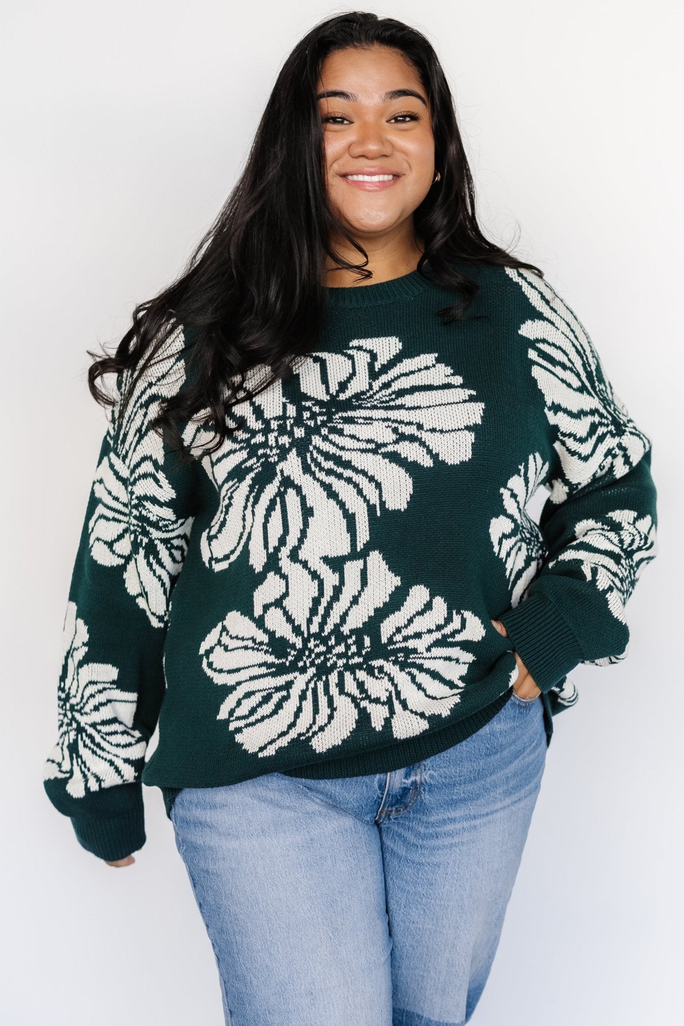 Maude Sweater | Green + Off White Buy Cheap Cheap