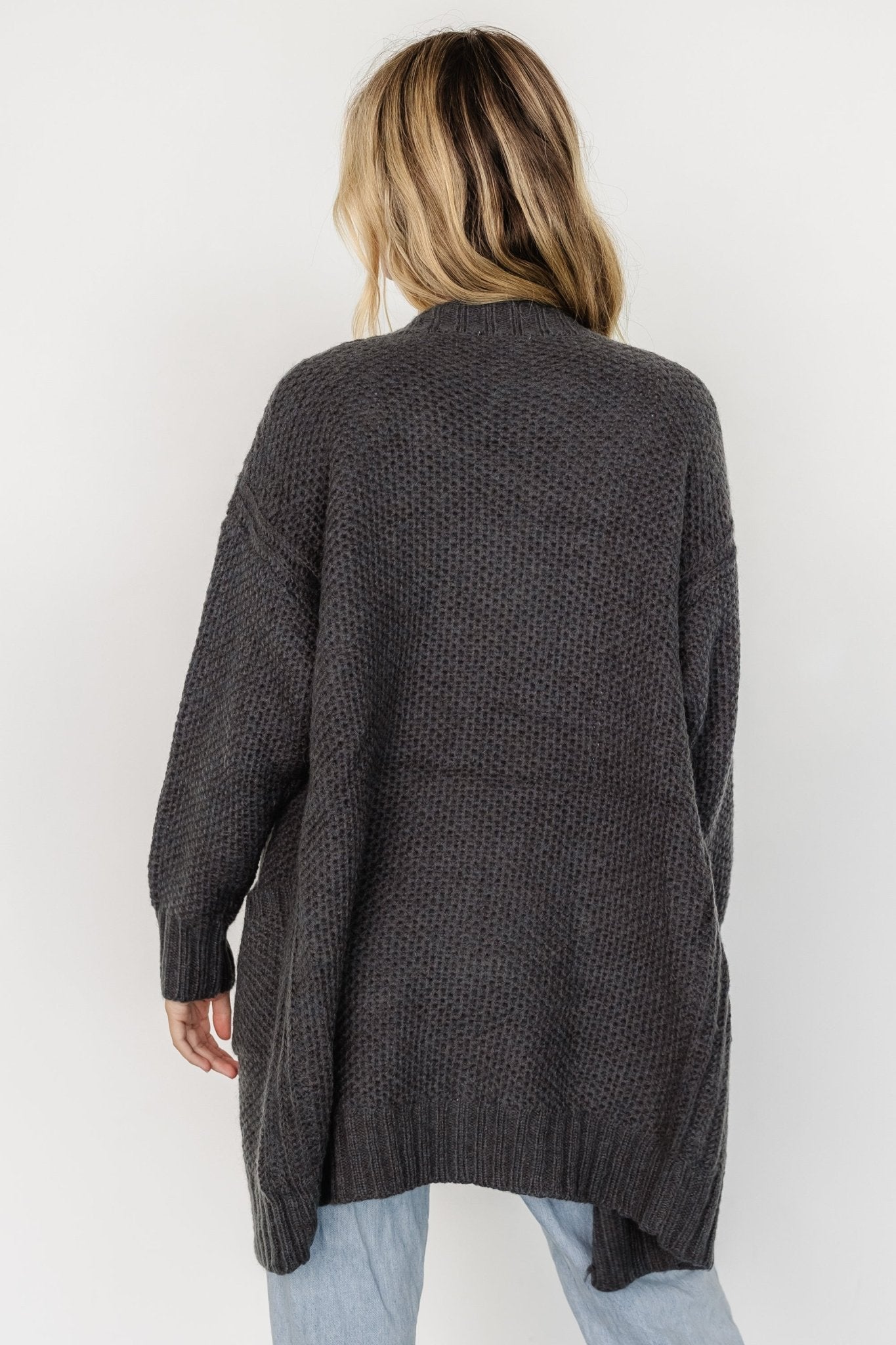 Theodora Knit Cardigan | Charcoal Buy Cheap Clearance