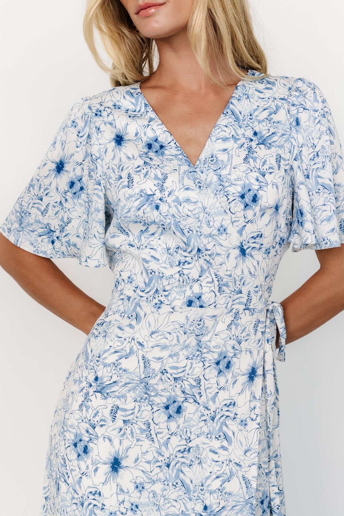 Amelie Wrap Midi Dress | Blue Print Get To Buy