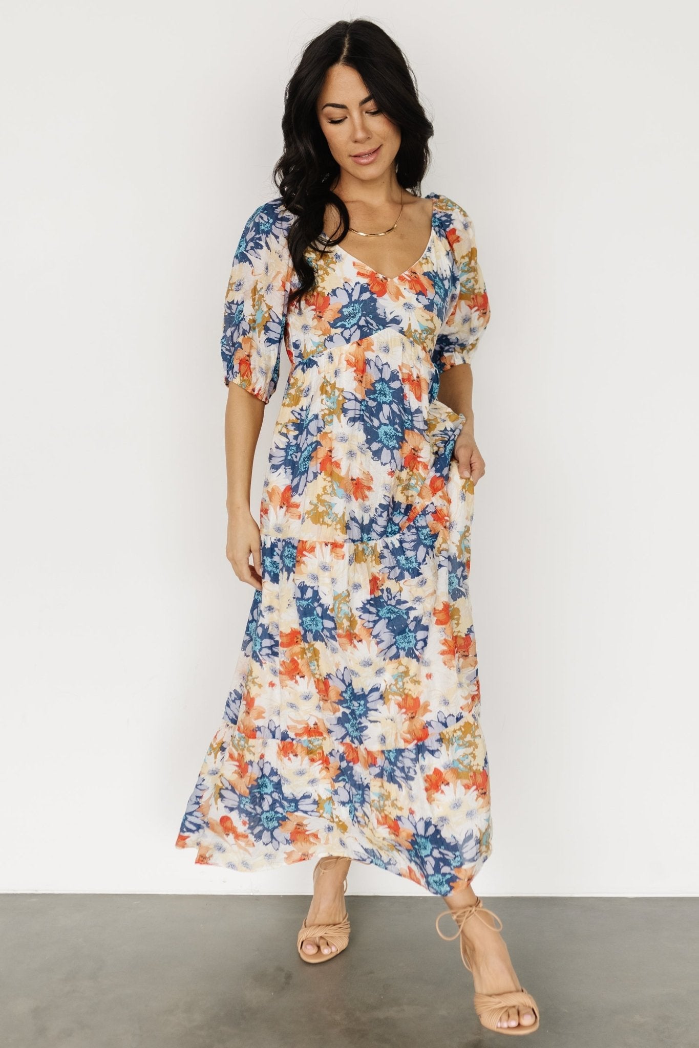 Denton Midi Dress | Blue Multi Sale Outlet Locations