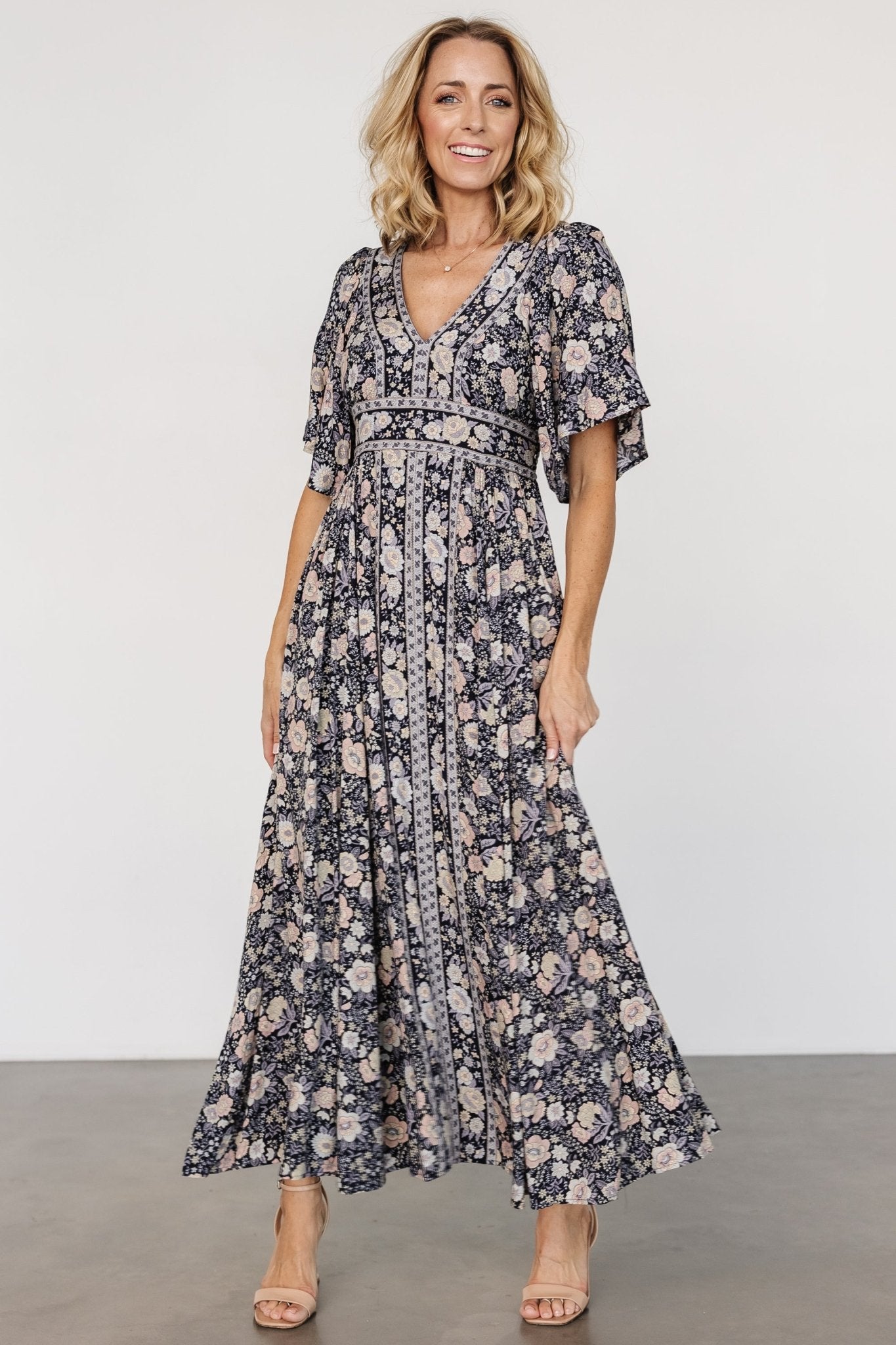 Elissa Maxi Dress | Midnight Floral Outlet Hot Sale