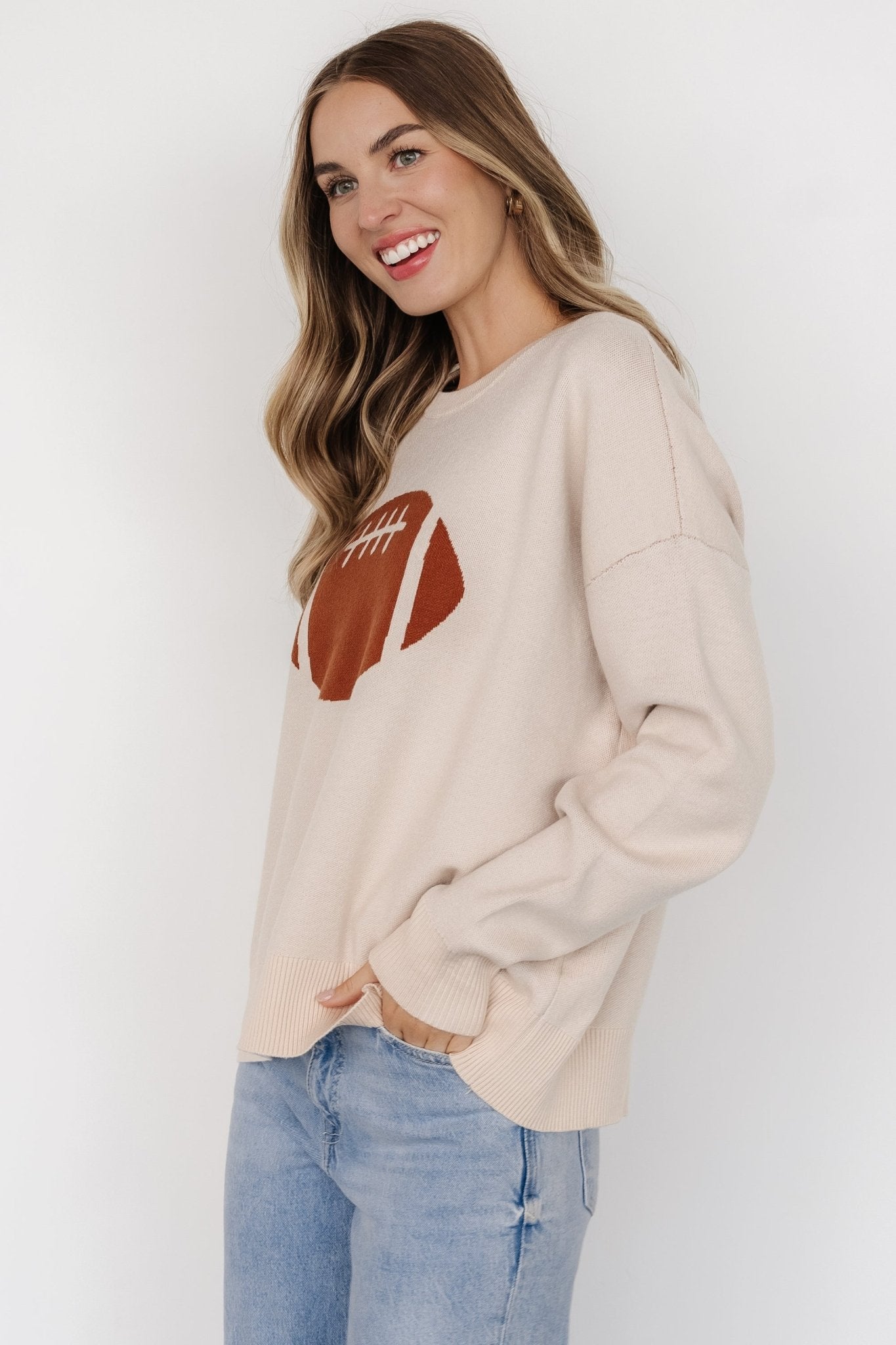 Brady Sweater | Cream Cheap Manchester