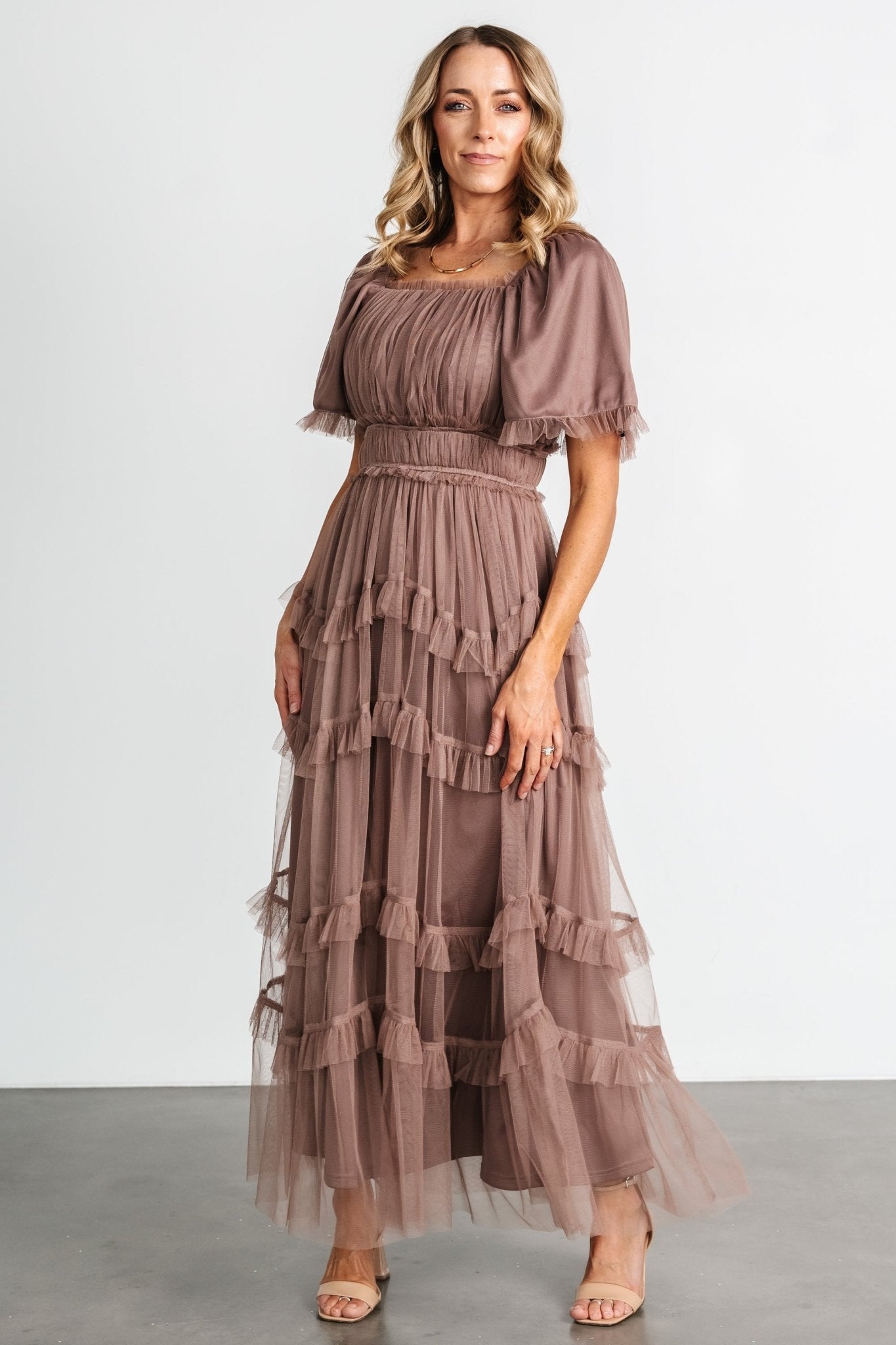 Magdalena Tulle Maxi Dress | Mink Sale Outlet