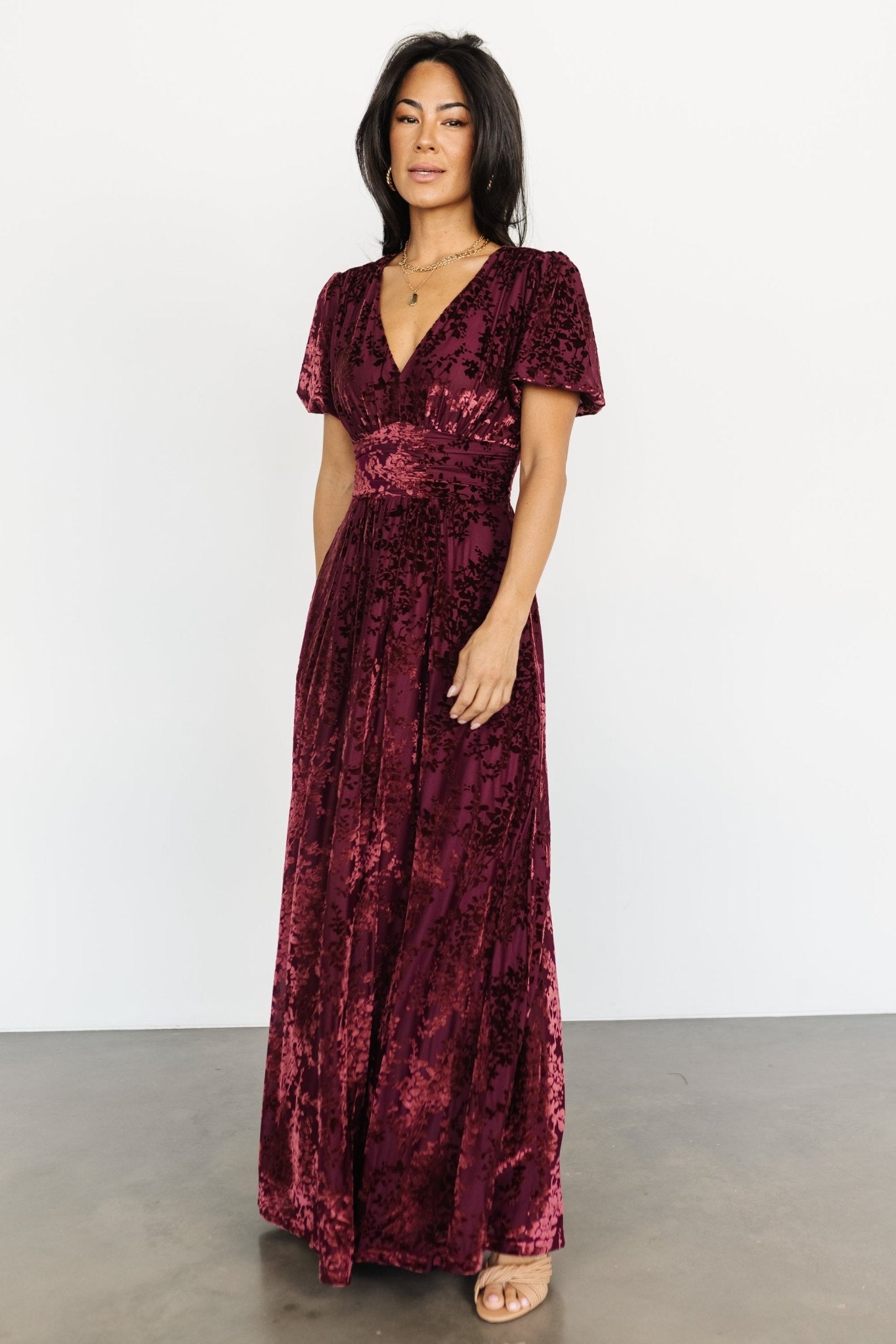 Leslie Velvet Maxi Dress | Mulberry Cheap Sale 2025 New