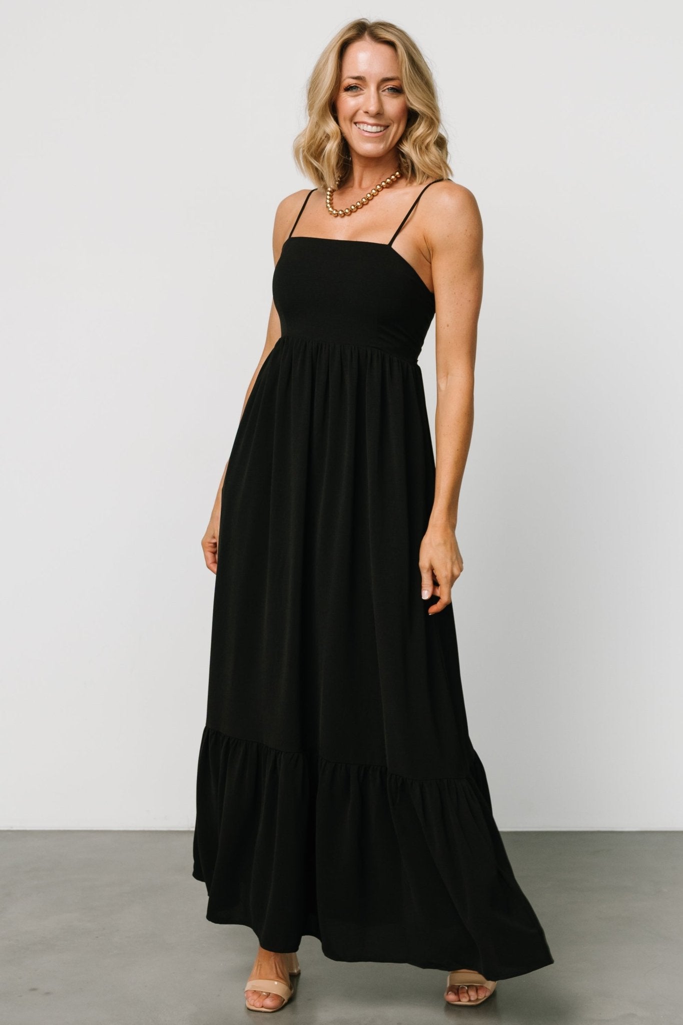 Regan Tank Maxi Dress | Black Footlocker Finishline Cheap Pice