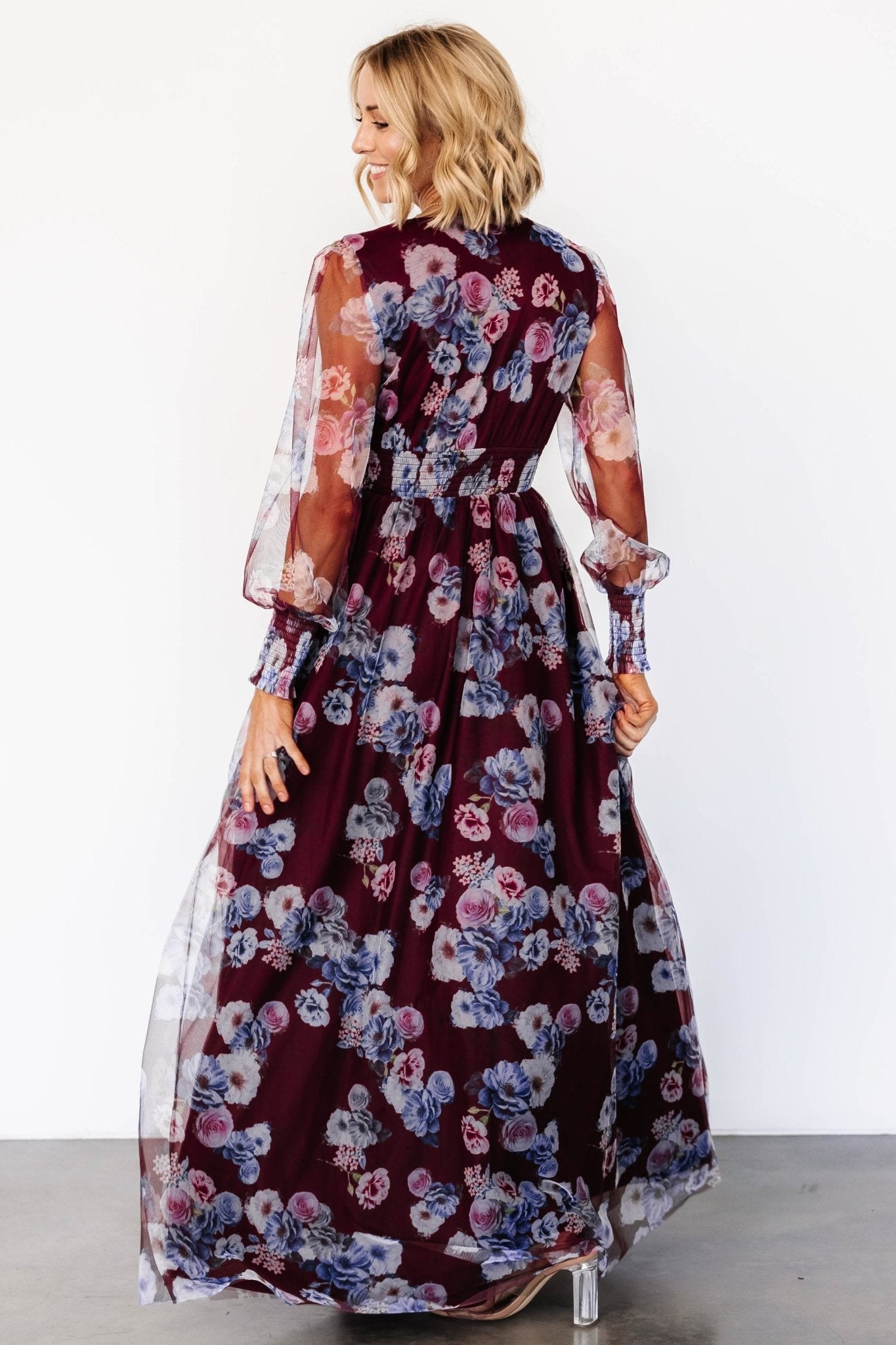 Layla Tulle Maxi Dress | Mulberry Floral Get To Buy For Sale