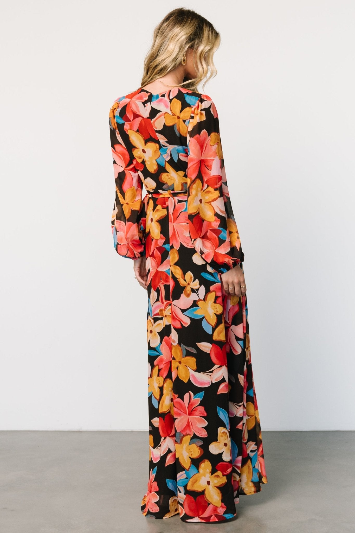 Katinka Wrap Maxi Dress | Tropical Night Floral Cheapest Pice Sale Online