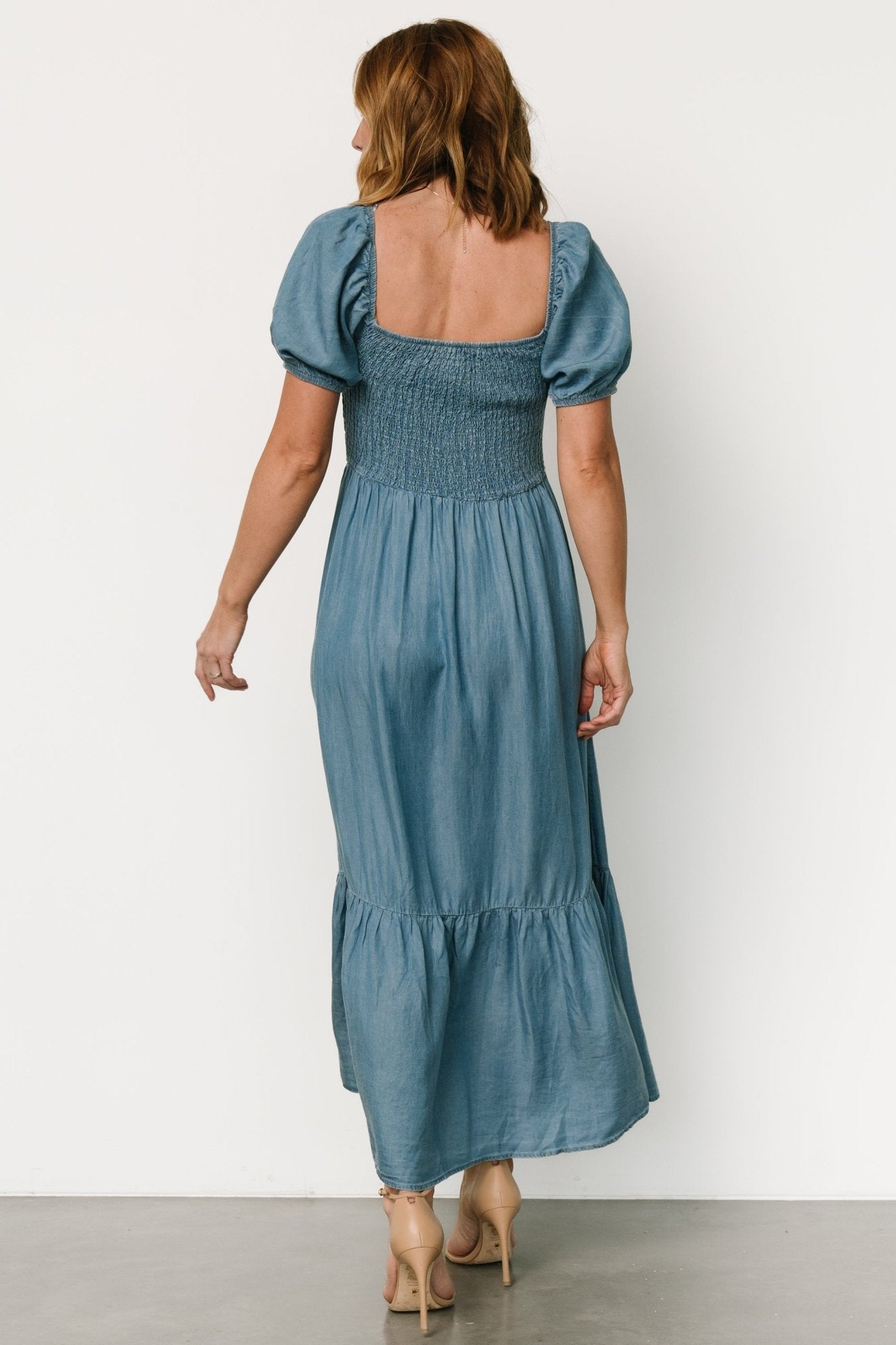 Lauralee Smocked Dress | Chambray Cheapest Cheap Online