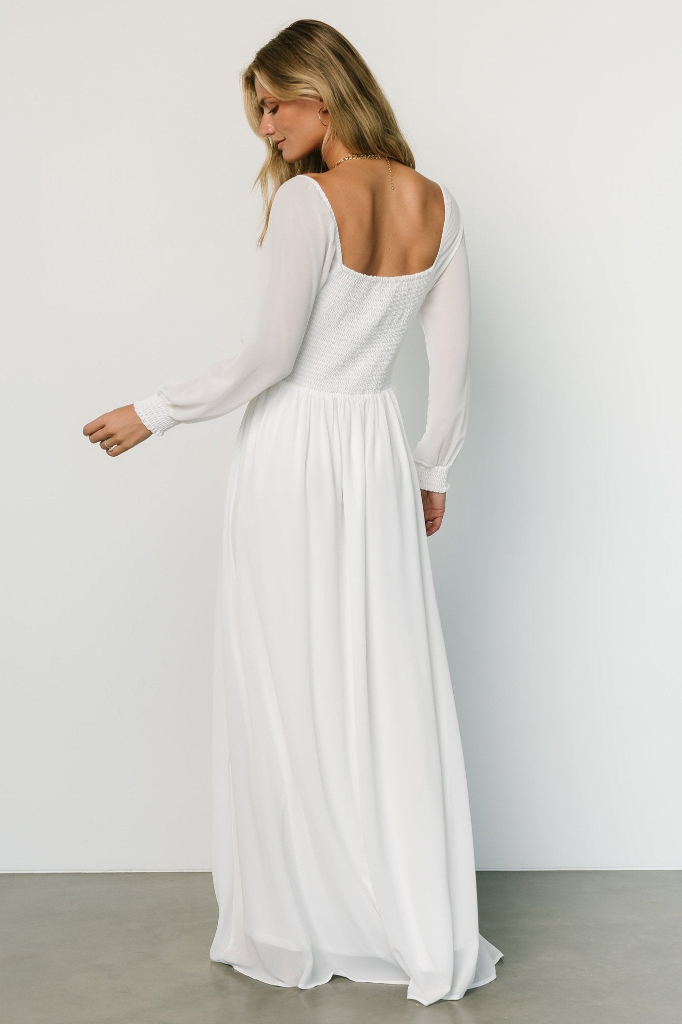 Giselle Maxi Dress | White Top Quality Cheap Pice