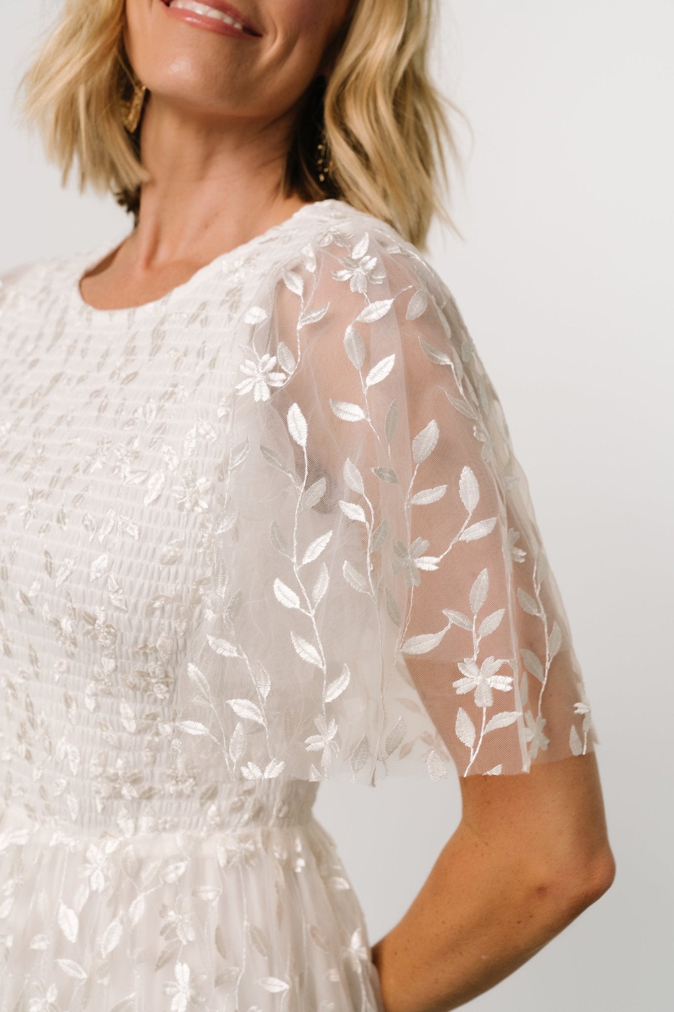 Kendra Embroidered Dress | White Cheap Usa Stockist