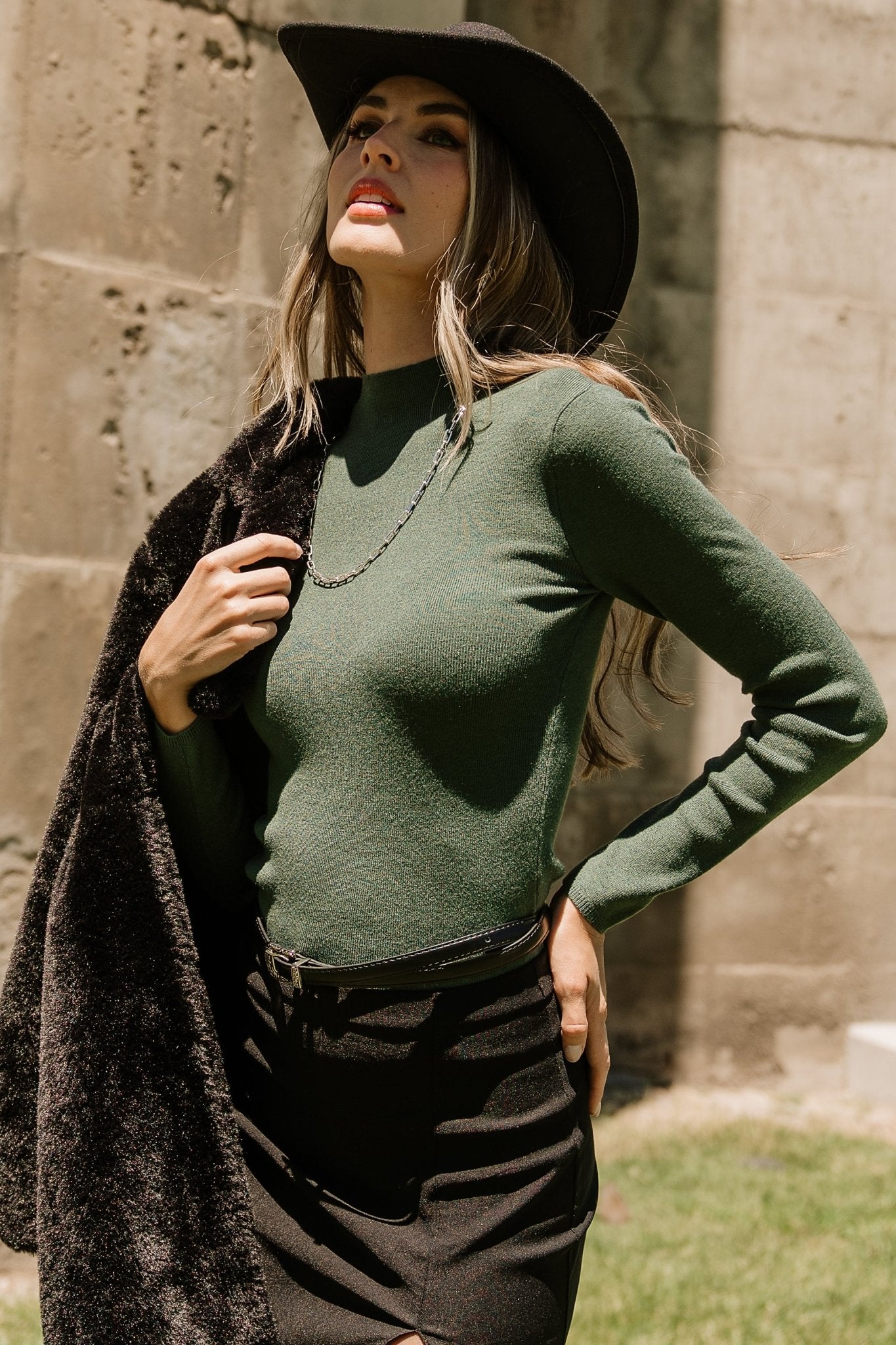 Frances Knit Top | Green Manchester Great Sale Cheap Online