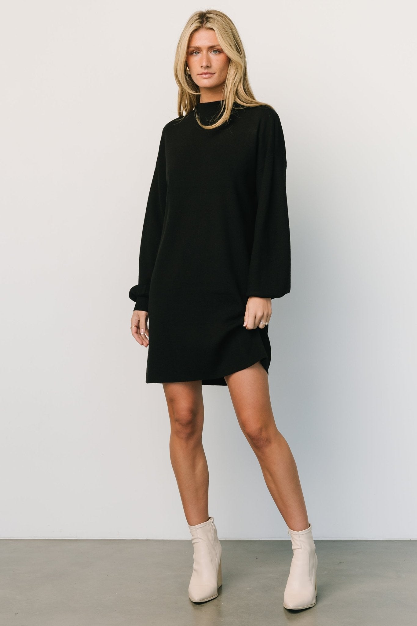 Jennings Sweater Dress | Black Outlet Clearance Store