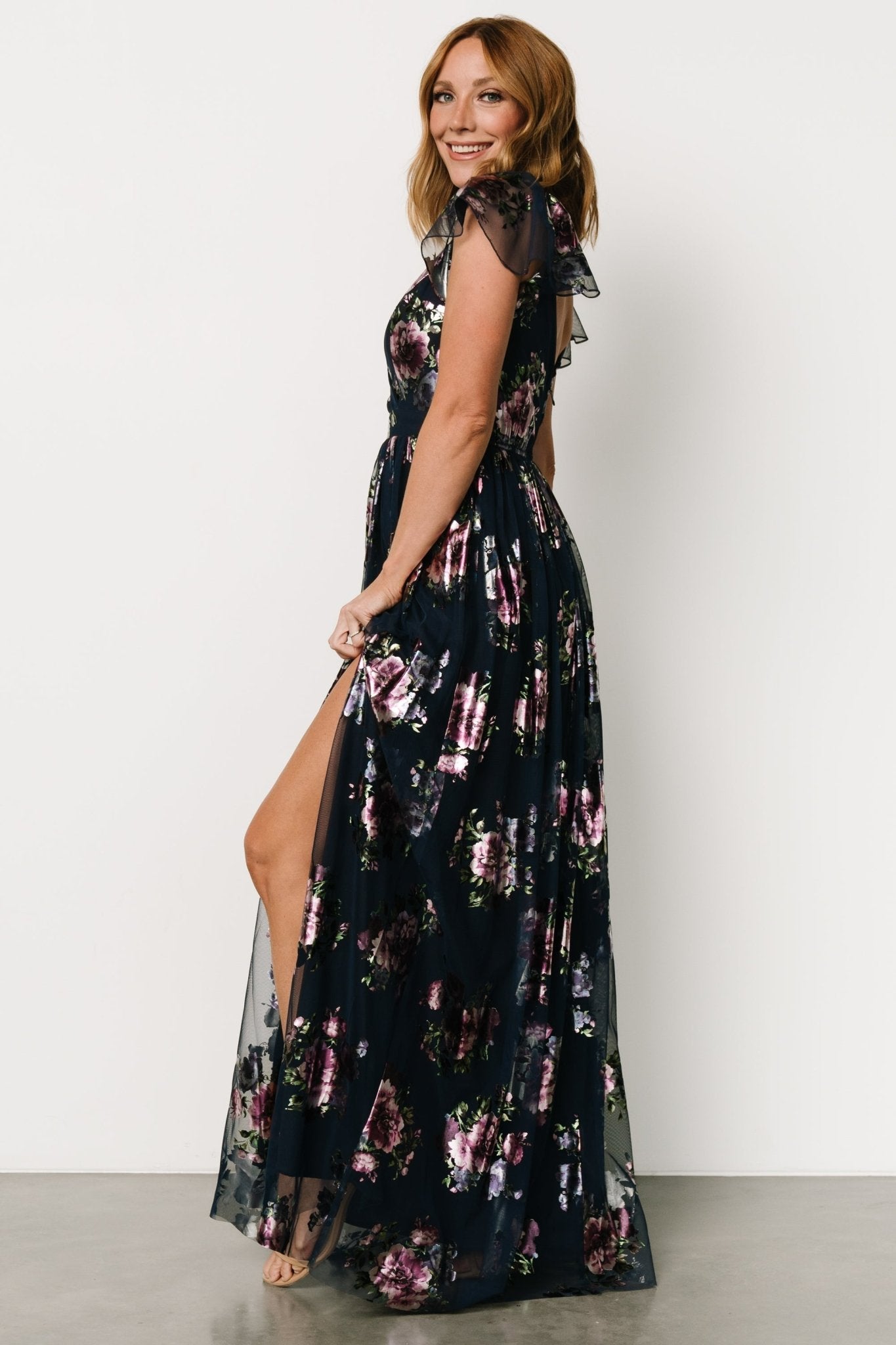 Devany Maxi Dress | Navy Multi Marketable Sale Online