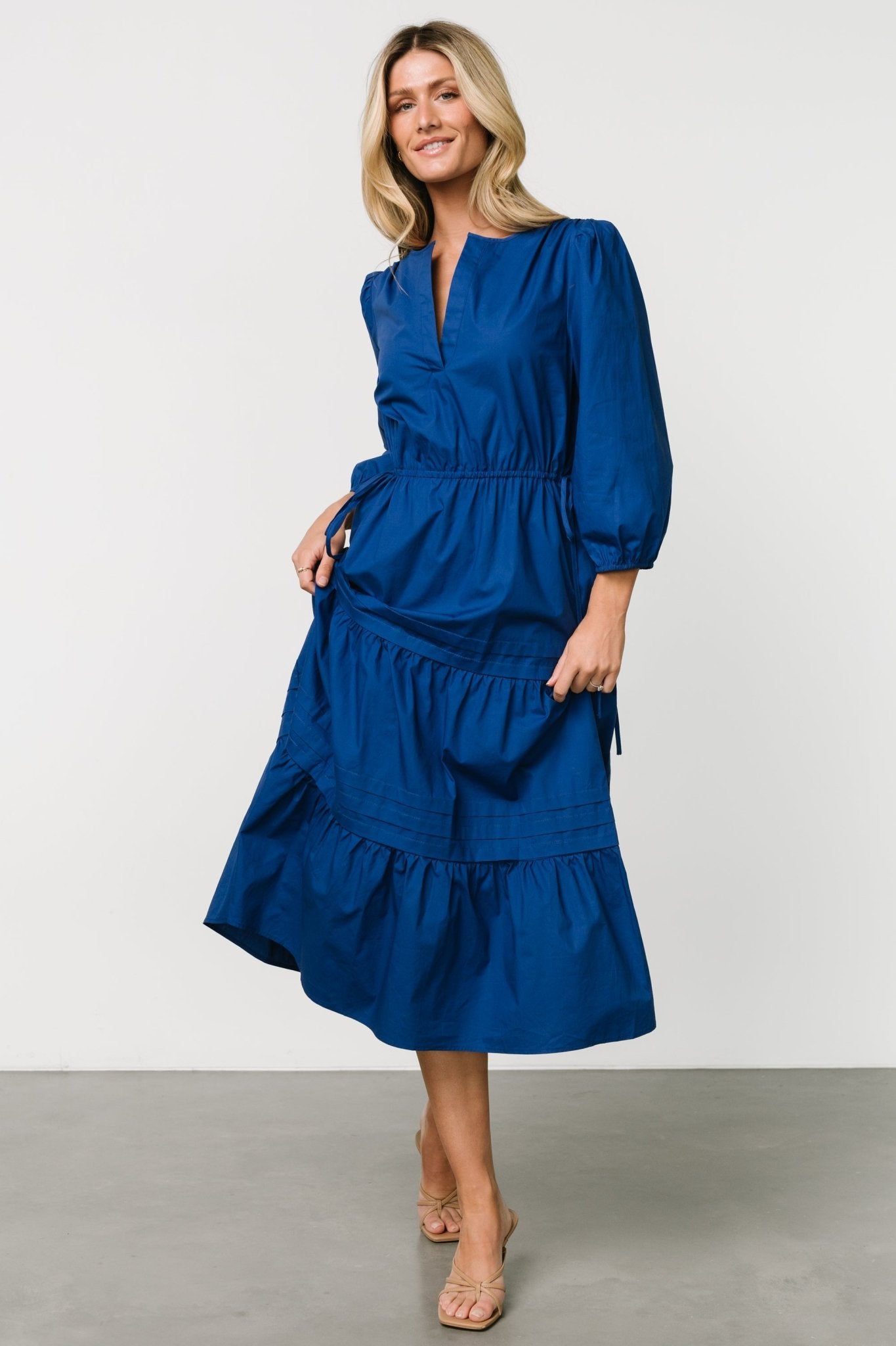 Santa Fe Poplin Midi Dress | Cobalt Outlet Supply