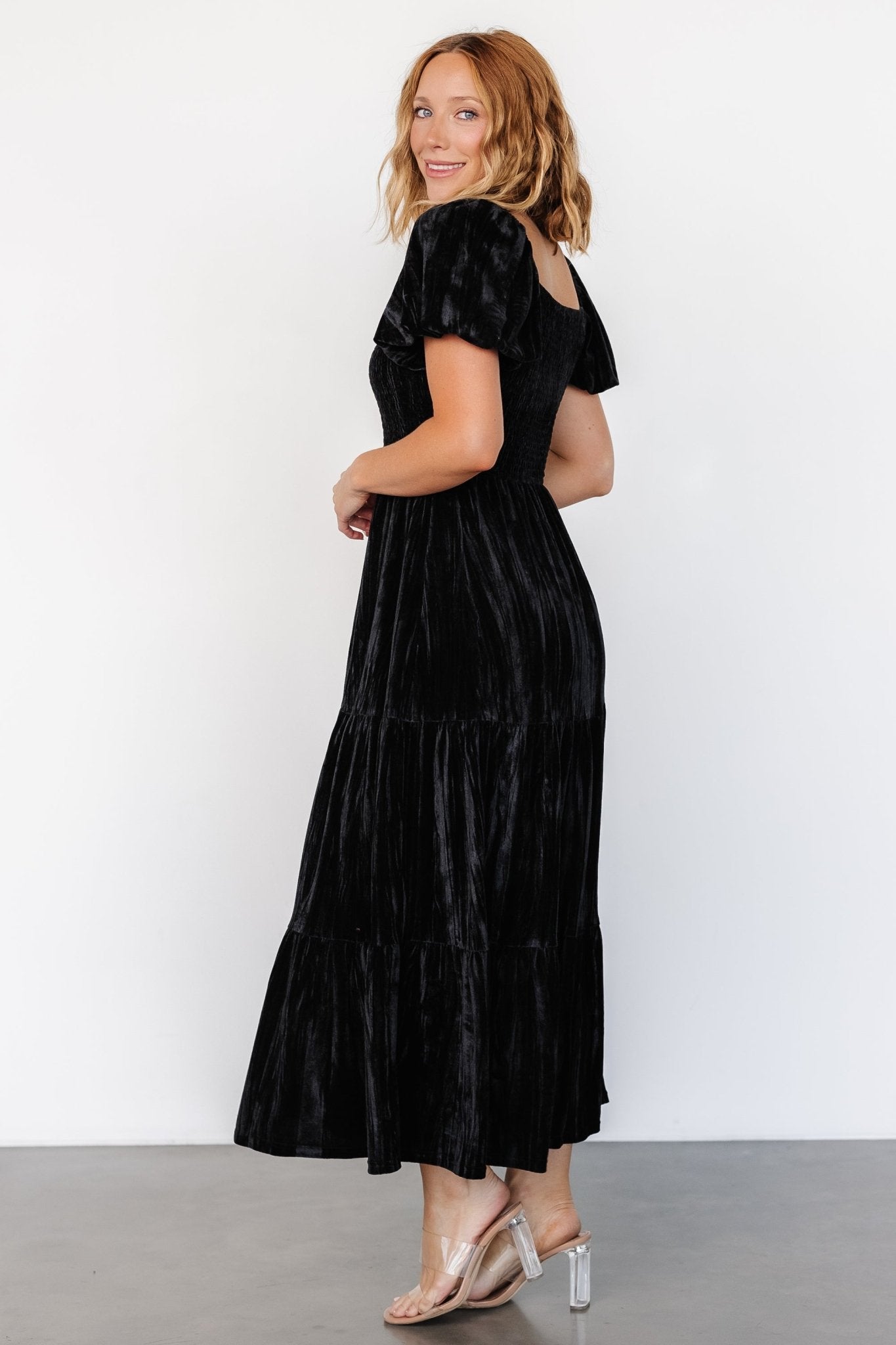 Colleen Velvet Maxi Dress | Black Best Pices