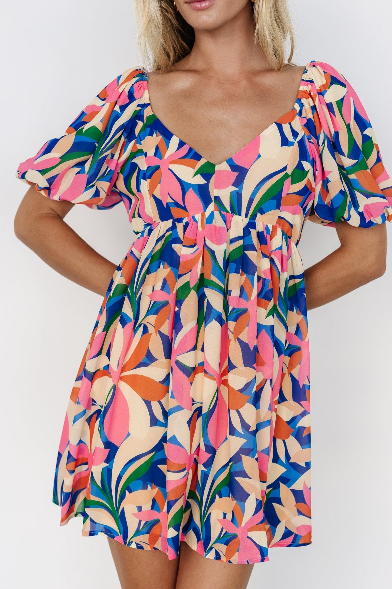 Giulia Mini Dress | Multi Print Clearance Shop