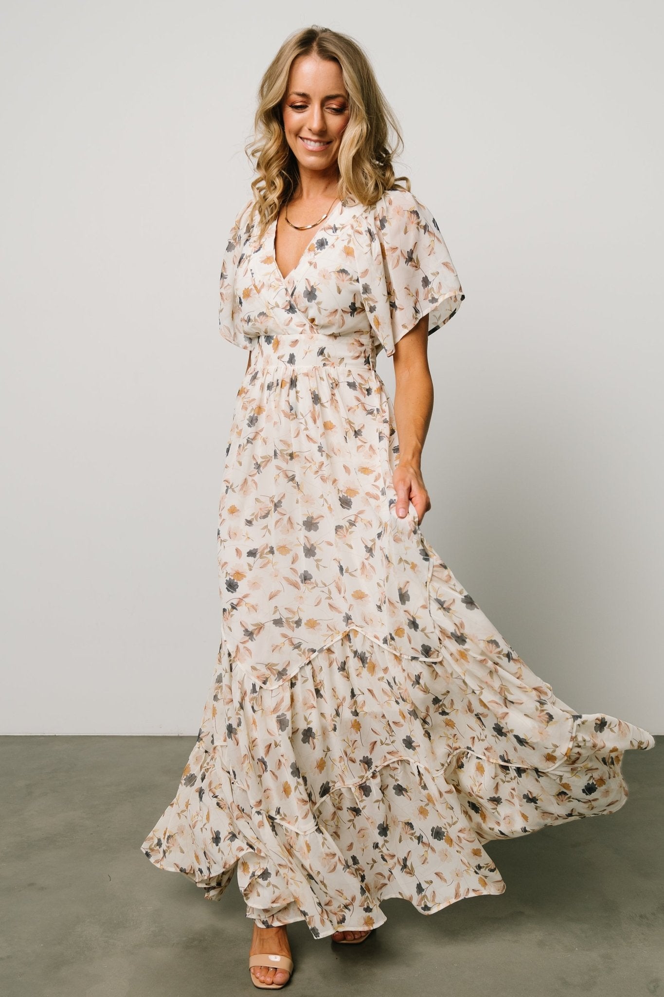 Katherine Maxi Dress | Multi Floral Collections For Sale