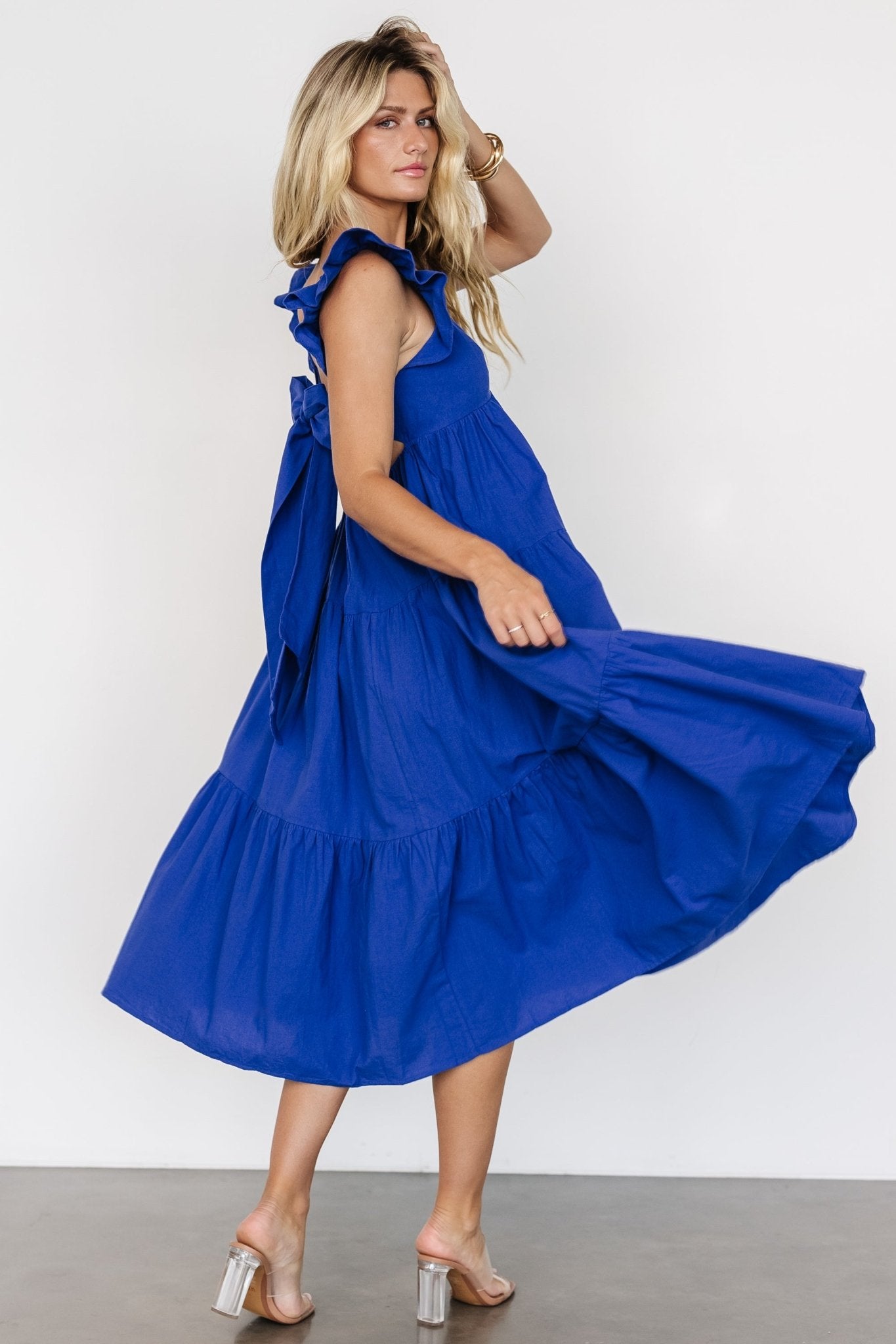 Aria Back Tie Dress | Blue Cheap Sale Eastbay