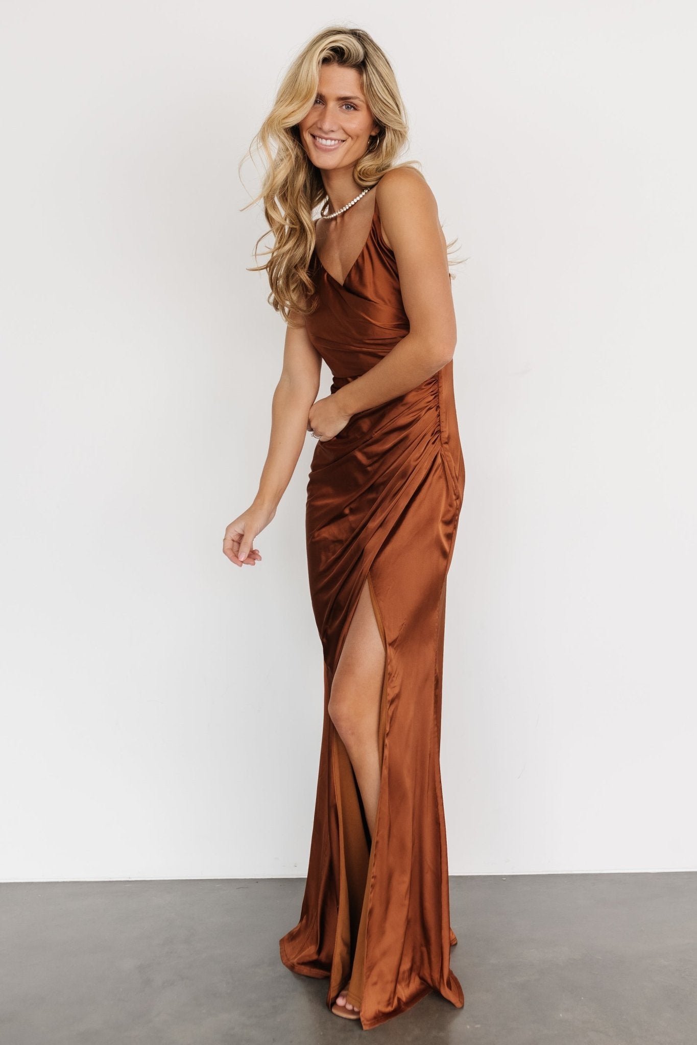 Monet Satin Gown | Spice Newest