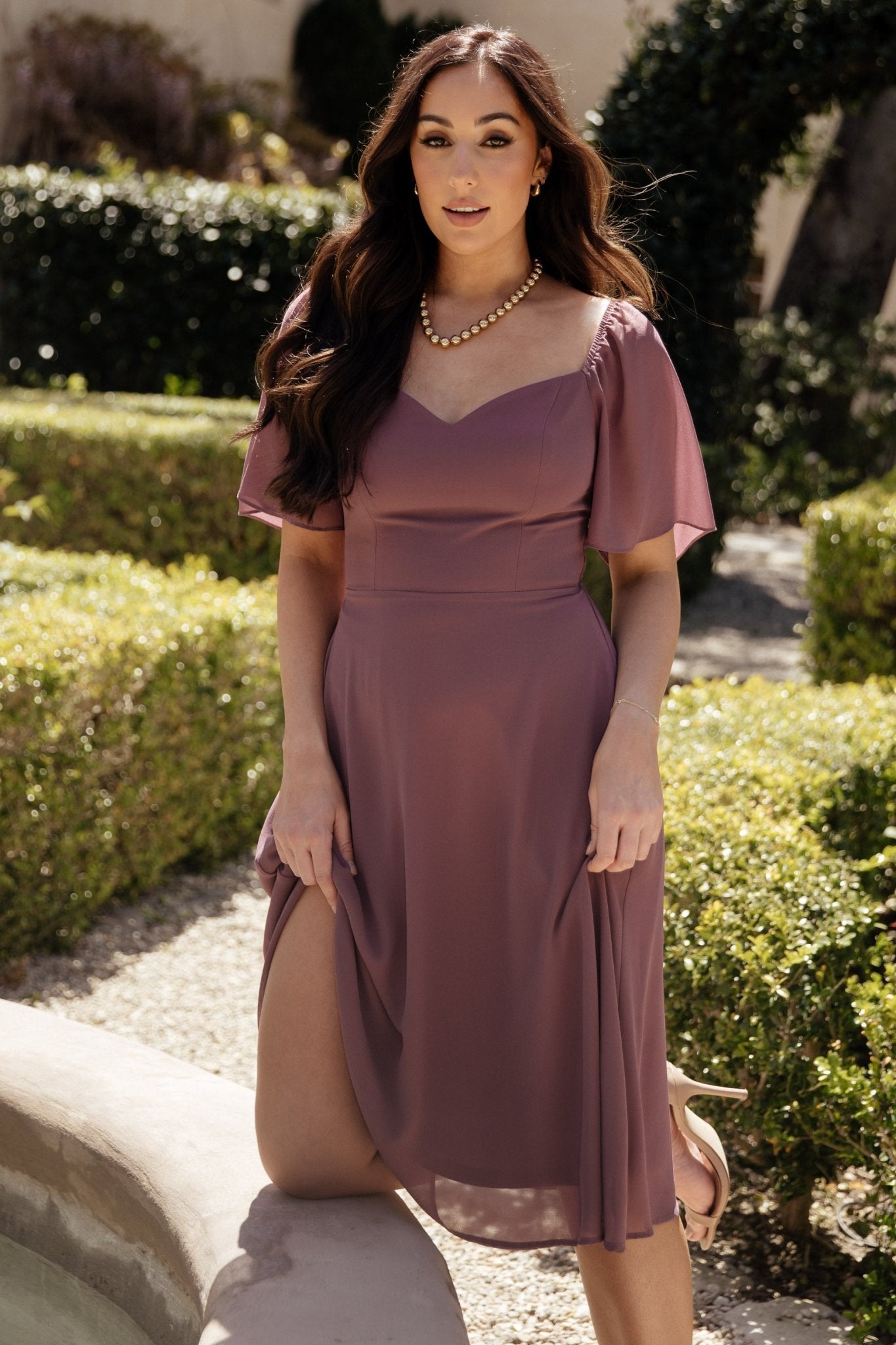 Colette Sweetheart Midi Dress | Vintage Plum Best Pices Sale Online