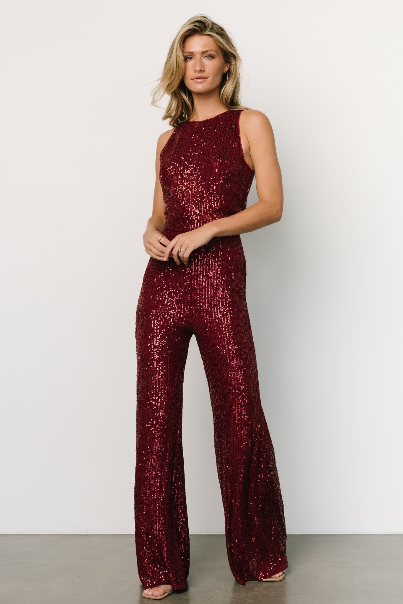 Hillary Sequin Jumpsuit | Wine Clearance Largest Supplier