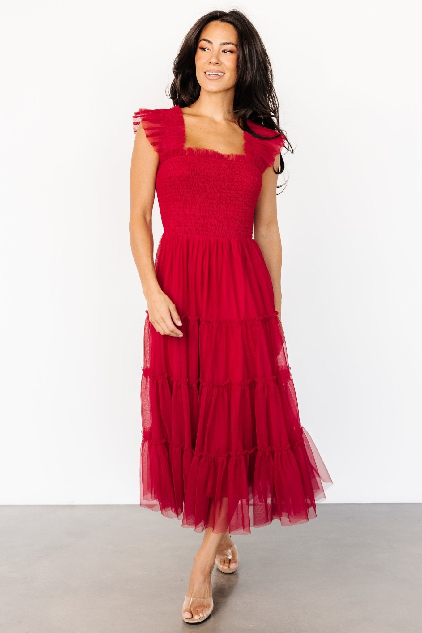 Emma Smocked Tulle Dress | Scarlet Sale New Styles