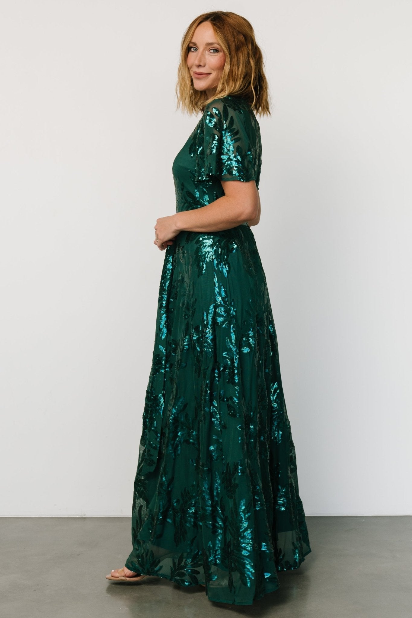 Muse Sequin Maxi Dress | Emerald Fashion Style Online