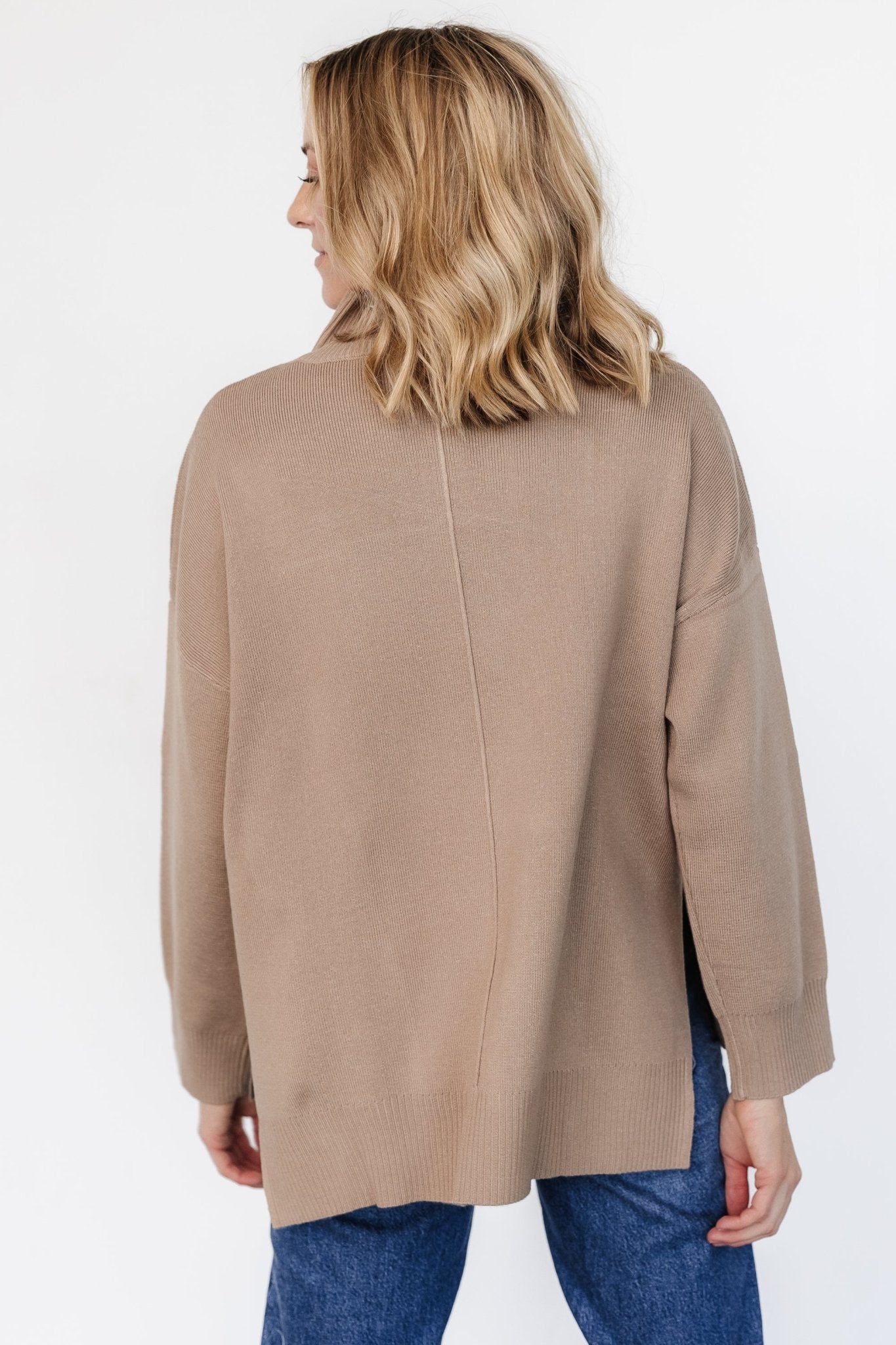 Hutch Sweater | Light Mocha Free Shipping Cheap Real