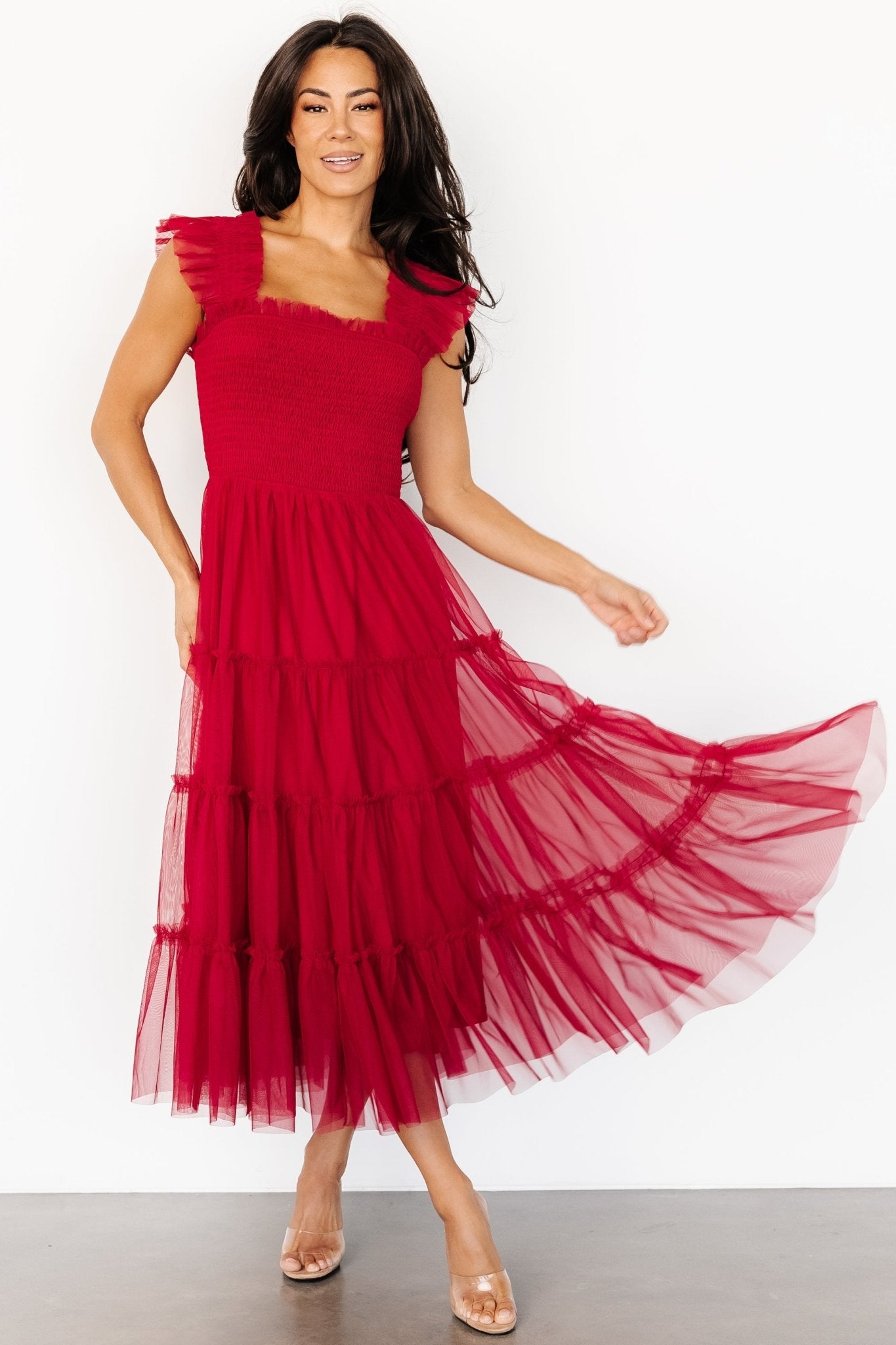 Emma Smocked Tulle Dress | Scarlet Sale New Styles