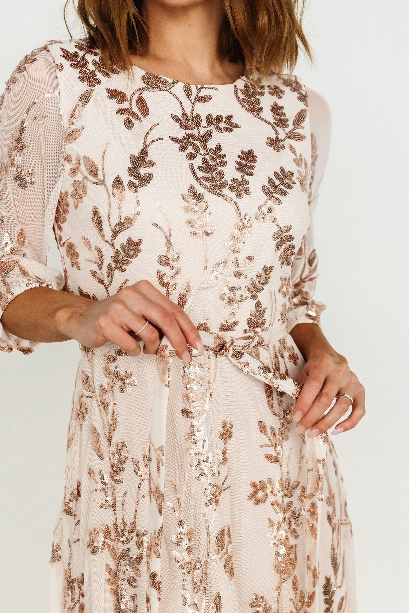 Destiny Sequin Maxi Dress | Rose Gold For Sale Free Shipping