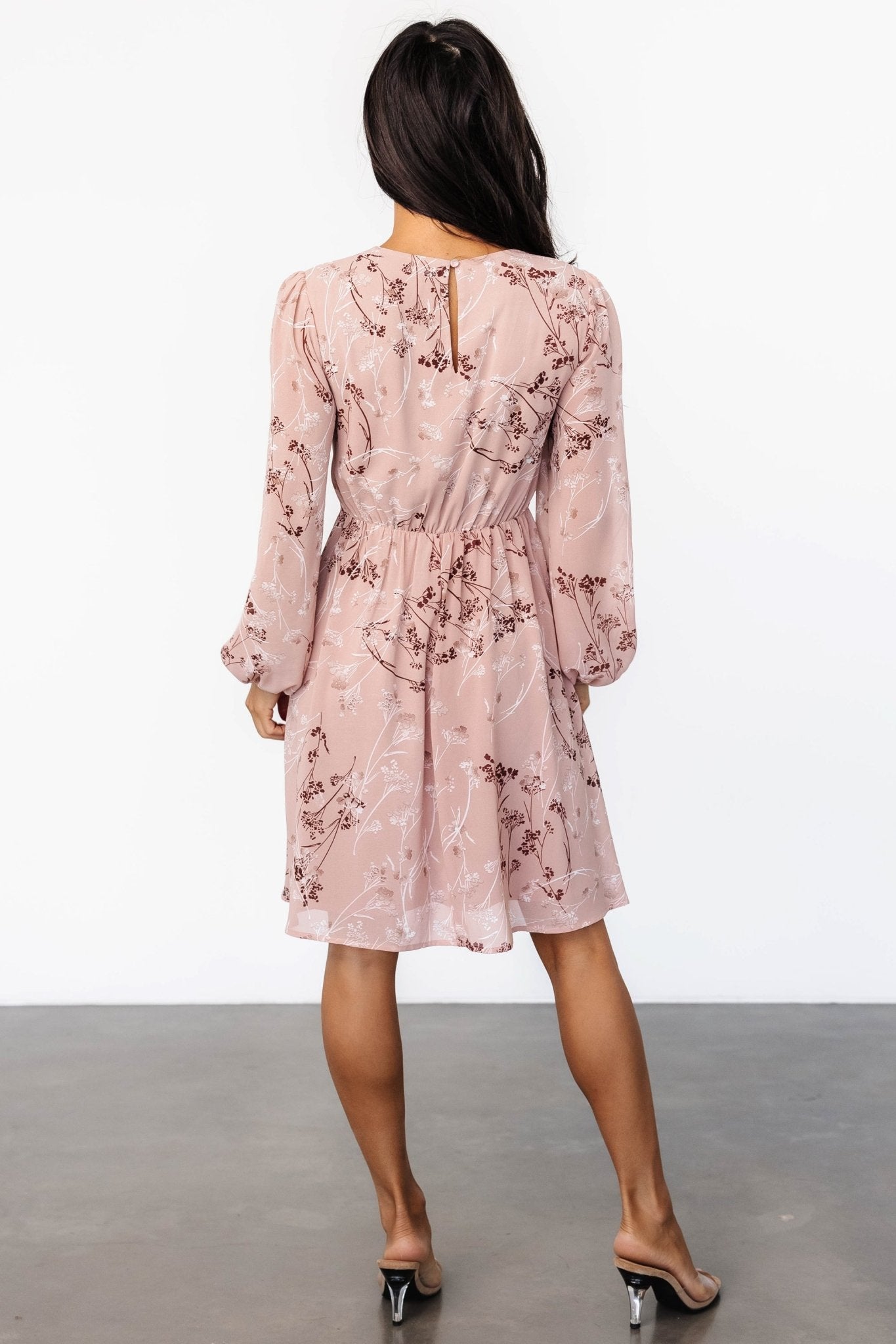 Rosalind Short Dress | Vintage Blush Discount Fashion Style